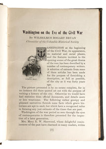 1861-1865 CIVIL WAR. Washington D. C. During War Time - Abraham Lincoln Assassination. Fine Example.