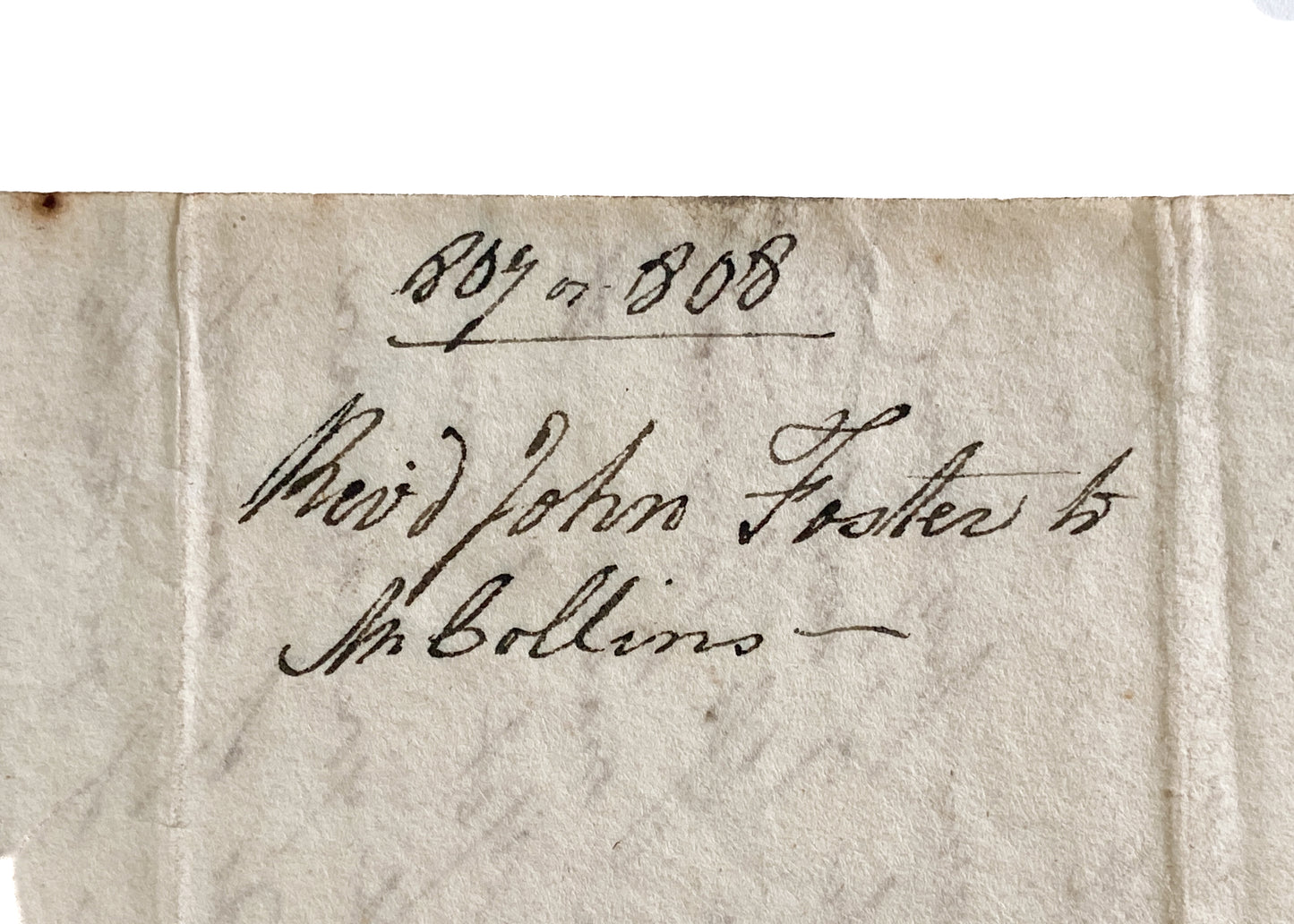 1808 JOHN FOSTER. Fine 1p. Letter by Baptist Divine and Author to a Suffering Friend.