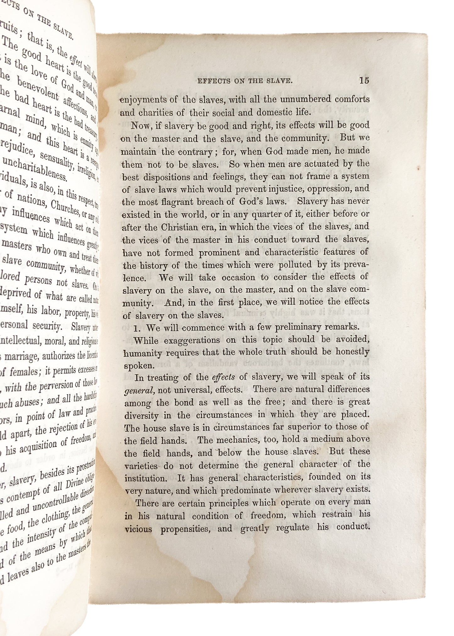 1851 SLAVERY SINFUL. The Sinfulness of American Slavery by Rev. Charles Elliott. 378pp.