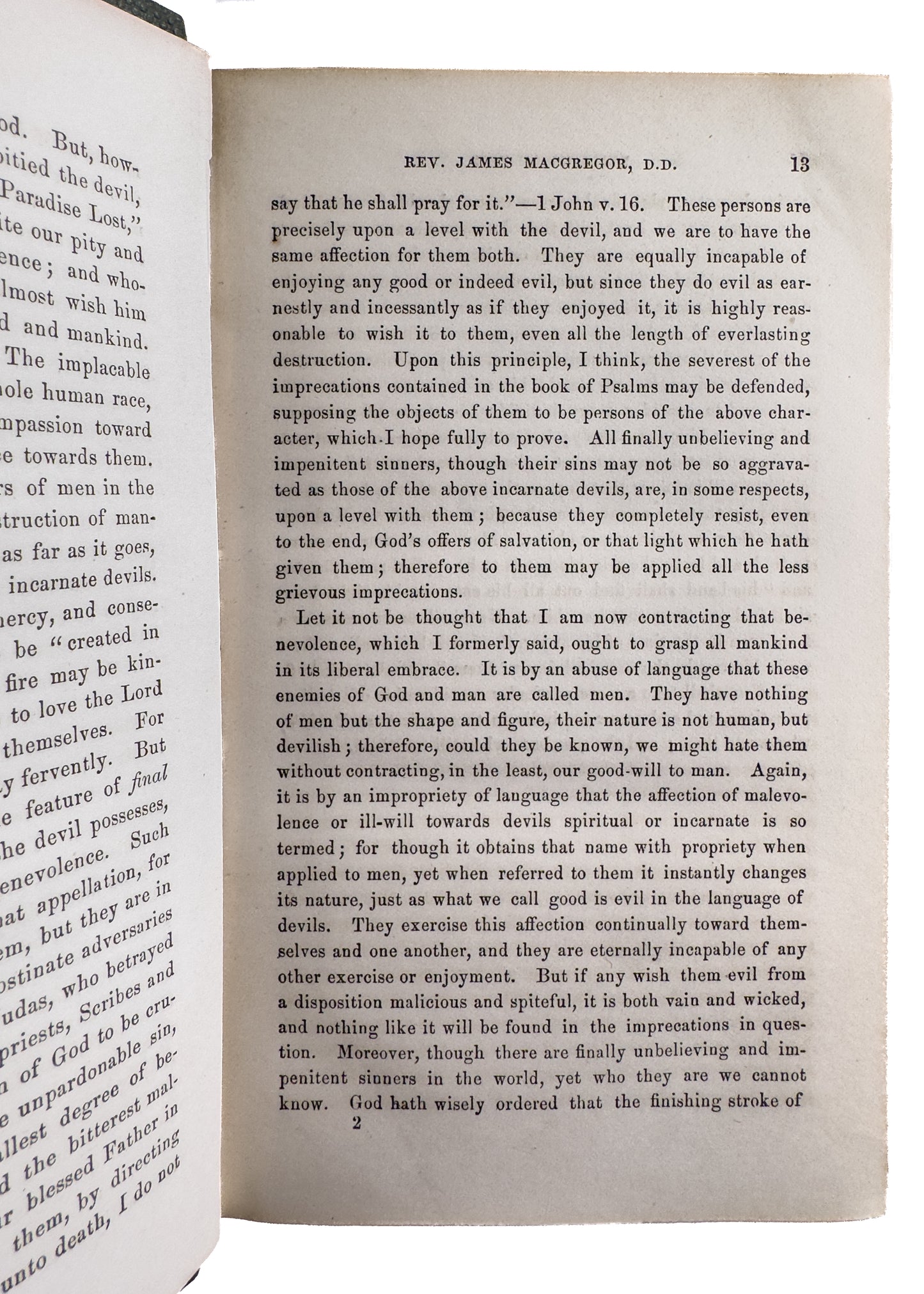 1788 / 1859 JAMES MACGREGOR. Letter to a Clergyman Urging Him to Free His Slaves.