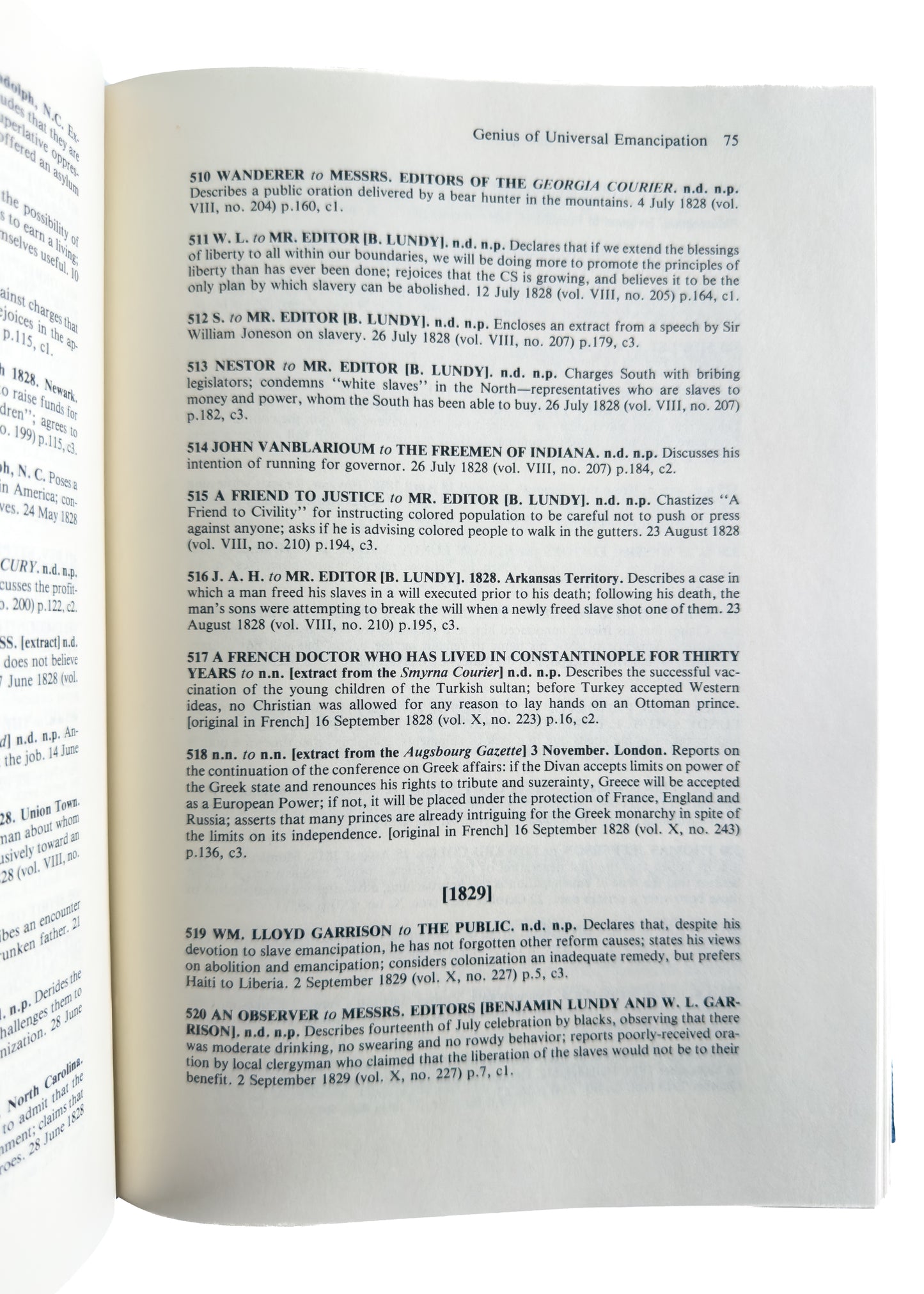 1817-1865 ANTI-SLAVERY & ABOLITION. Rare Three Volume Index to Antislavery & Abolitionist Publications.