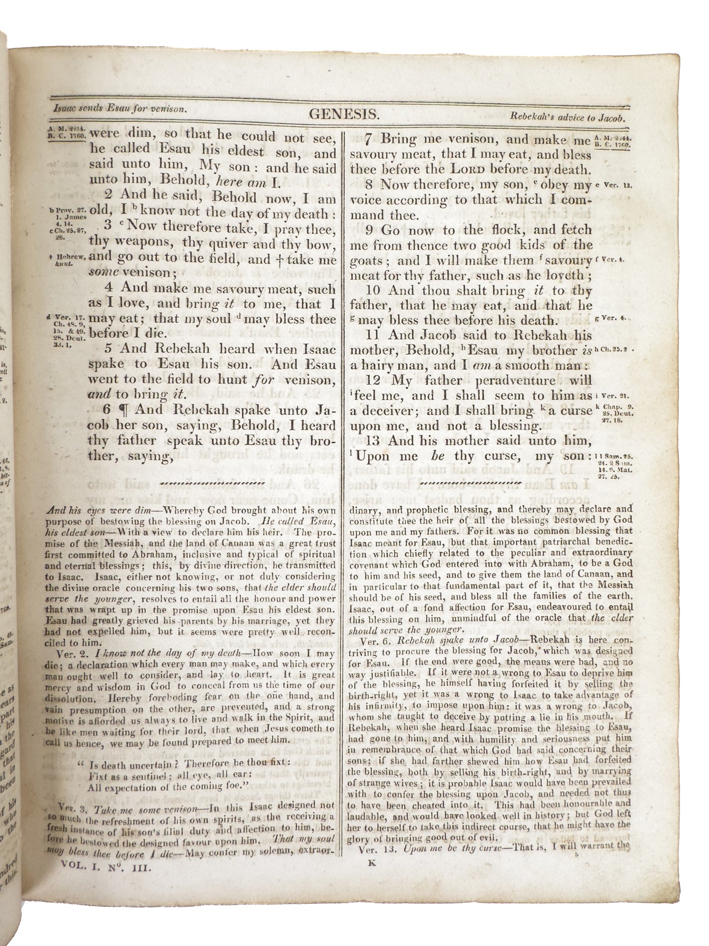 1810 METHODIST - JOSEPH BENSON. Commentary on the Holy Bible in Four Volumes.