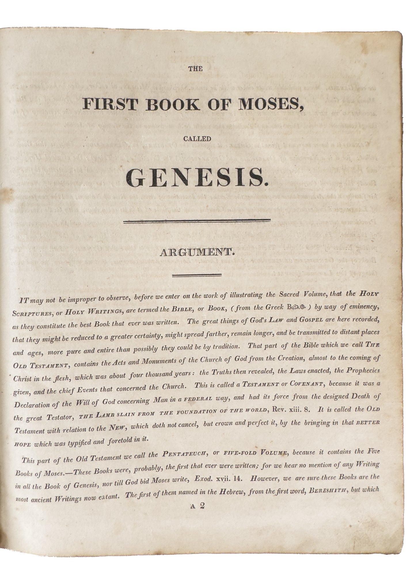 1810 METHODIST - JOSEPH BENSON. Commentary on the Holy Bible in Four Volumes.