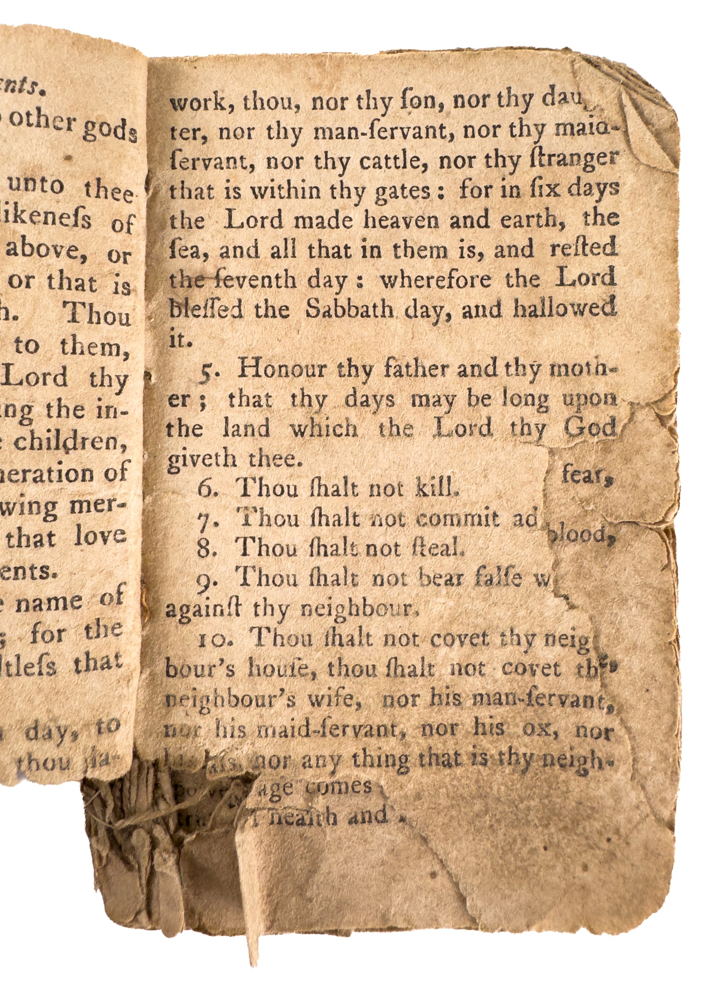 pre-1777 NEW ENGLAND PRIMER. Unrecorded Edition Fragment with Unrecorded Woodcut.