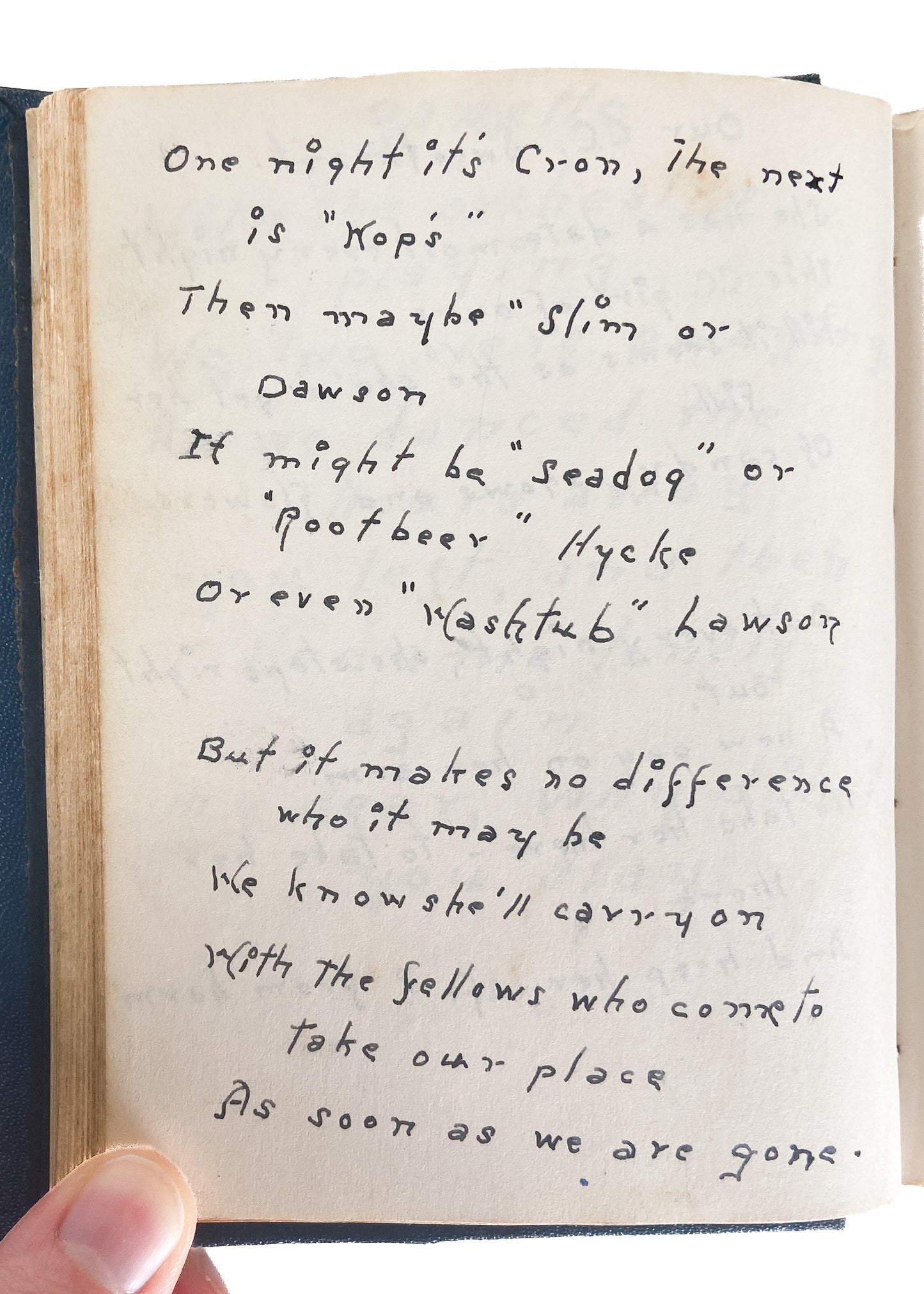 1934 WPA - CIVILIAN CONSERVATION CORPS. Unpublished Poems on Work Life in CCC, Fort Knox, &c.