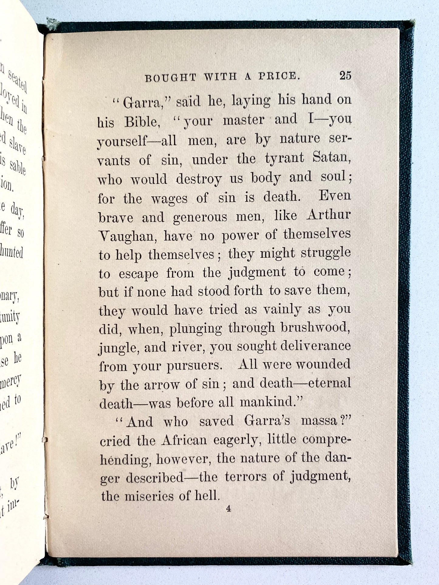 1860 CIVIL WAR & SLAVERY. A Tract for Slaves. Bought with a Price. Rare.