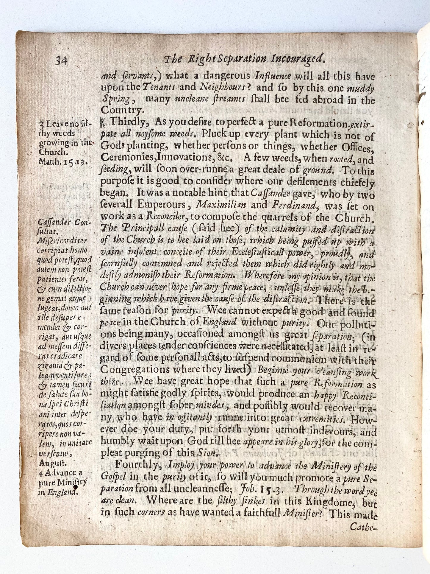 1645 THOMAS HILL. When and How to Leave a Church. And the Reformation of Education, Politics, and Culture.