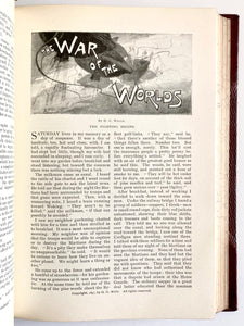 1897 H. G. WELLS. First Edition WAR OF THE WORLDS. One of Earliest Alien Invasion Tales!