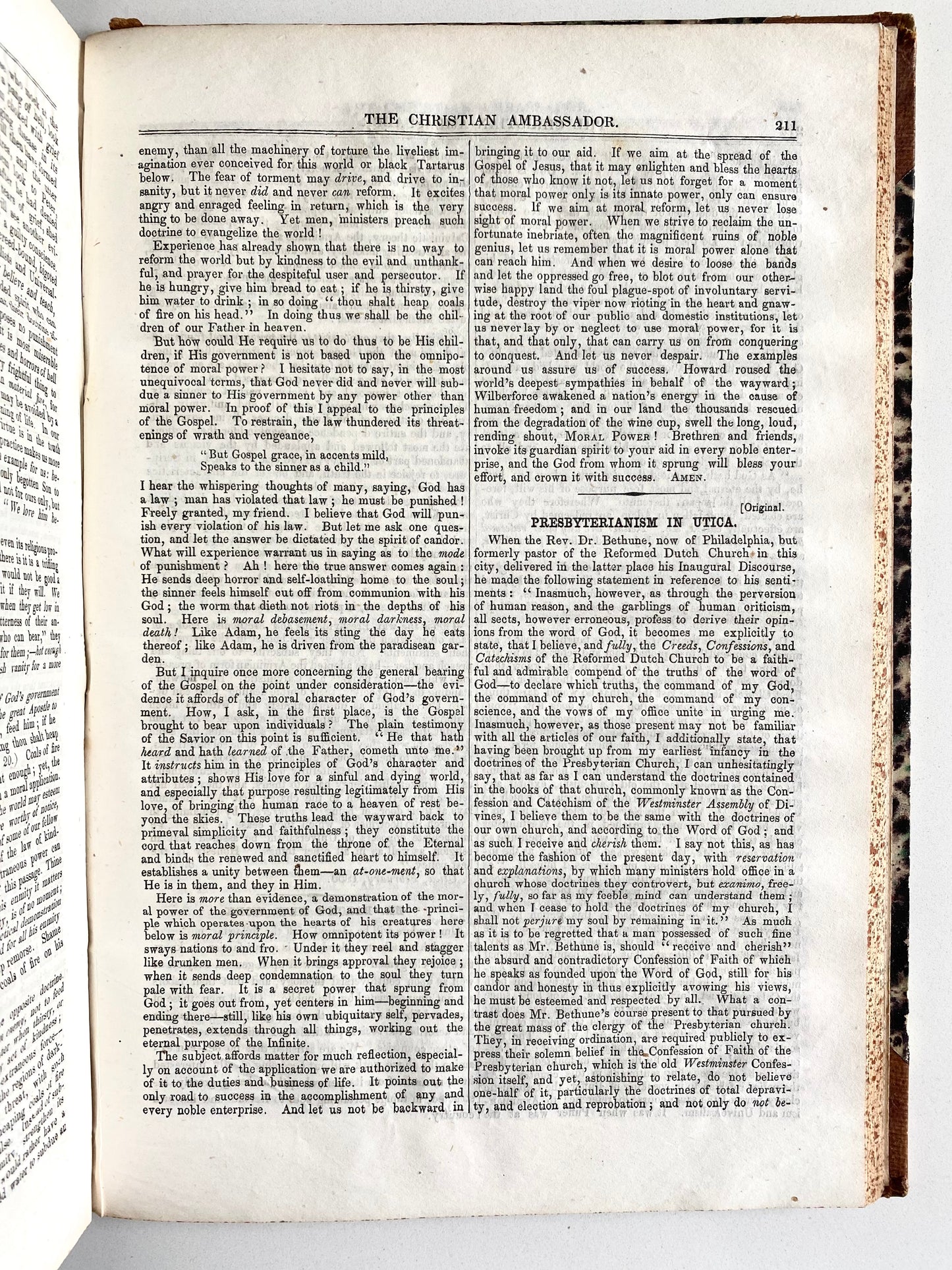 1849 CHRISTIAN AMBASSADOR MAG. Revivalism, Conditionalism, Rappers & Knockers, Dwarfism, &c.