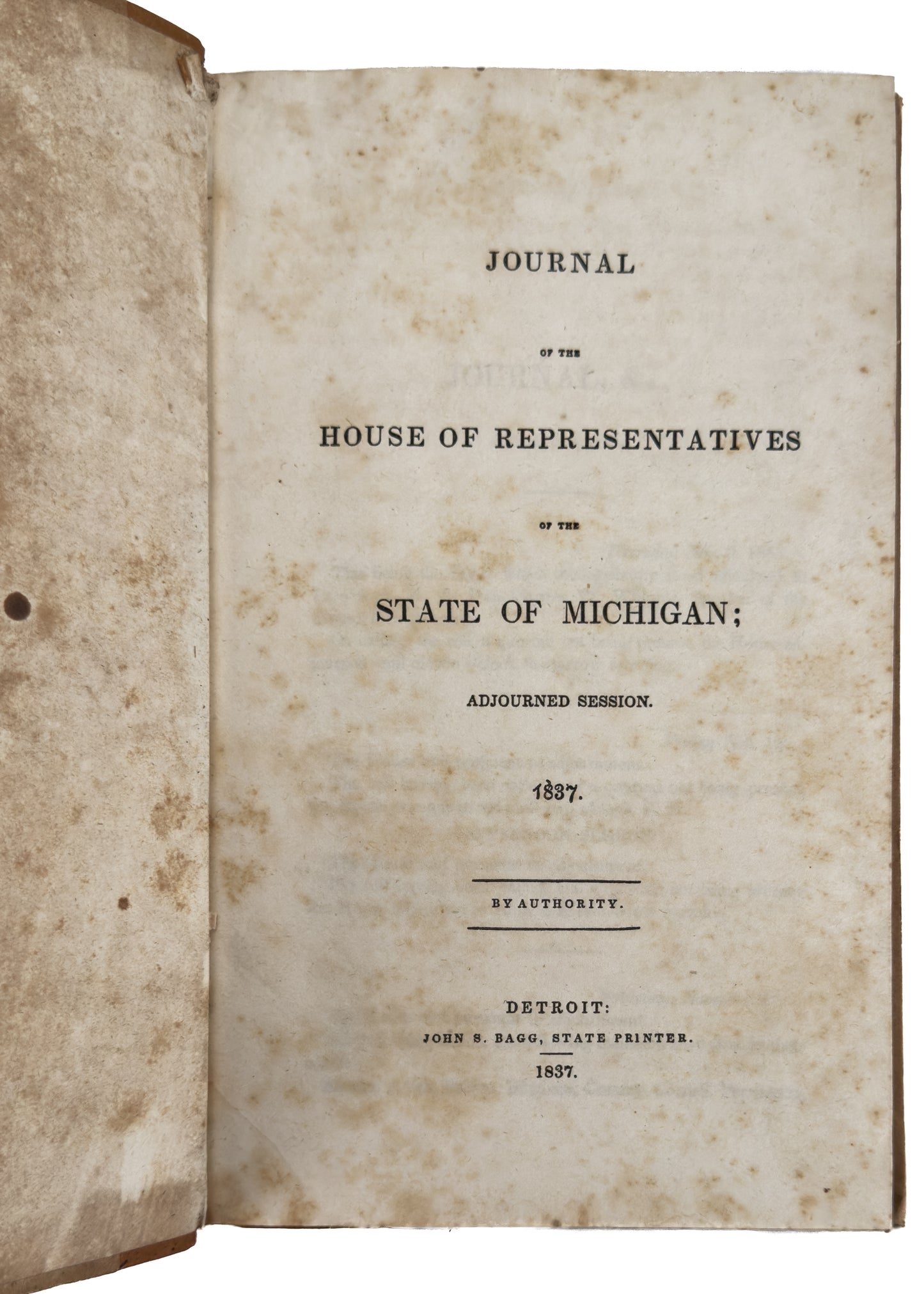 1837 MICHIGAN. Michigan Founded as a Terminal on the Underground Railroad. Fugitive Slaves Welcome Here.