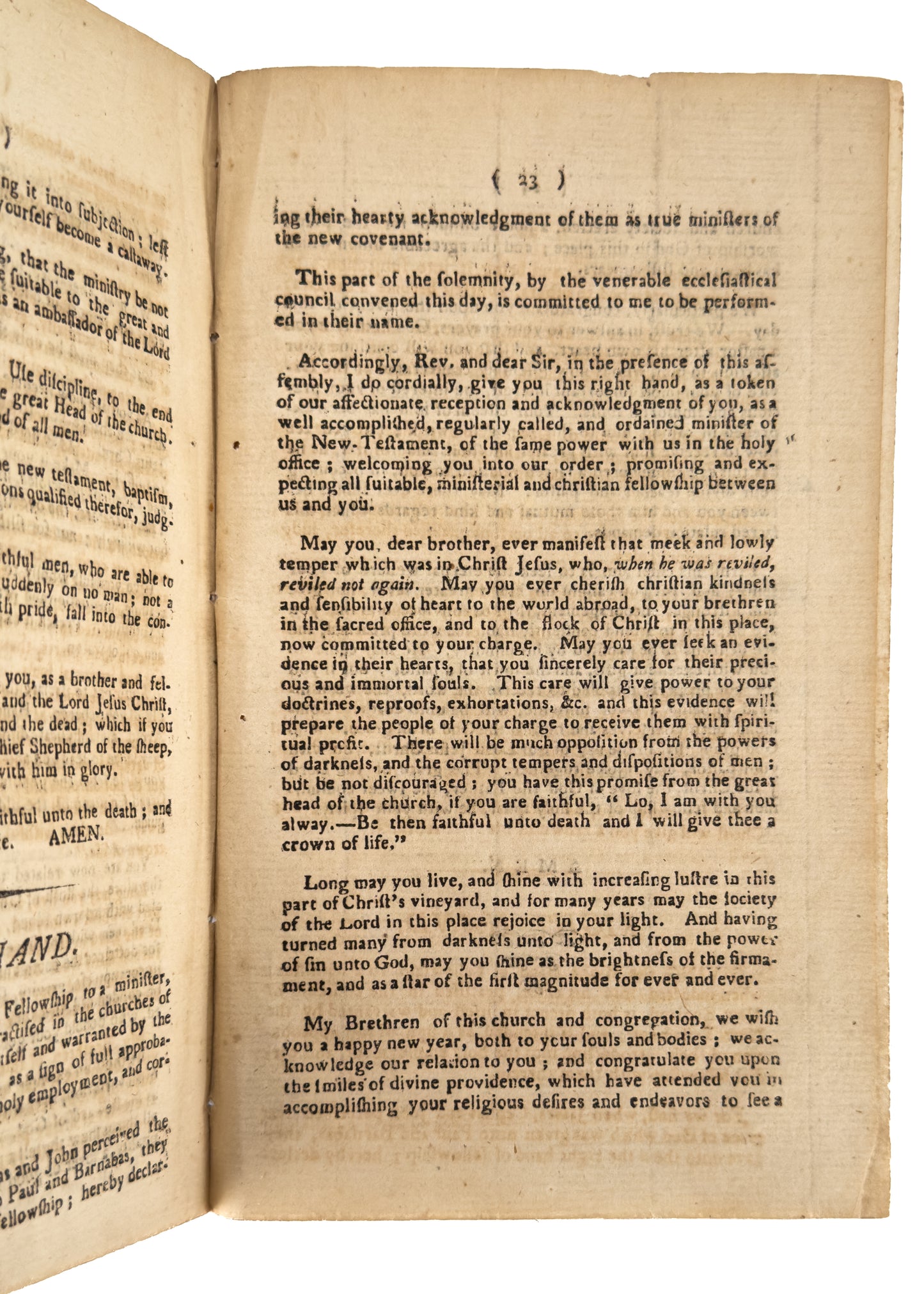 1800 ASA BURTON. The Eternal Reward of the Faithful Minister of Christ. Ordination of Timothy Clark of Greenfield.