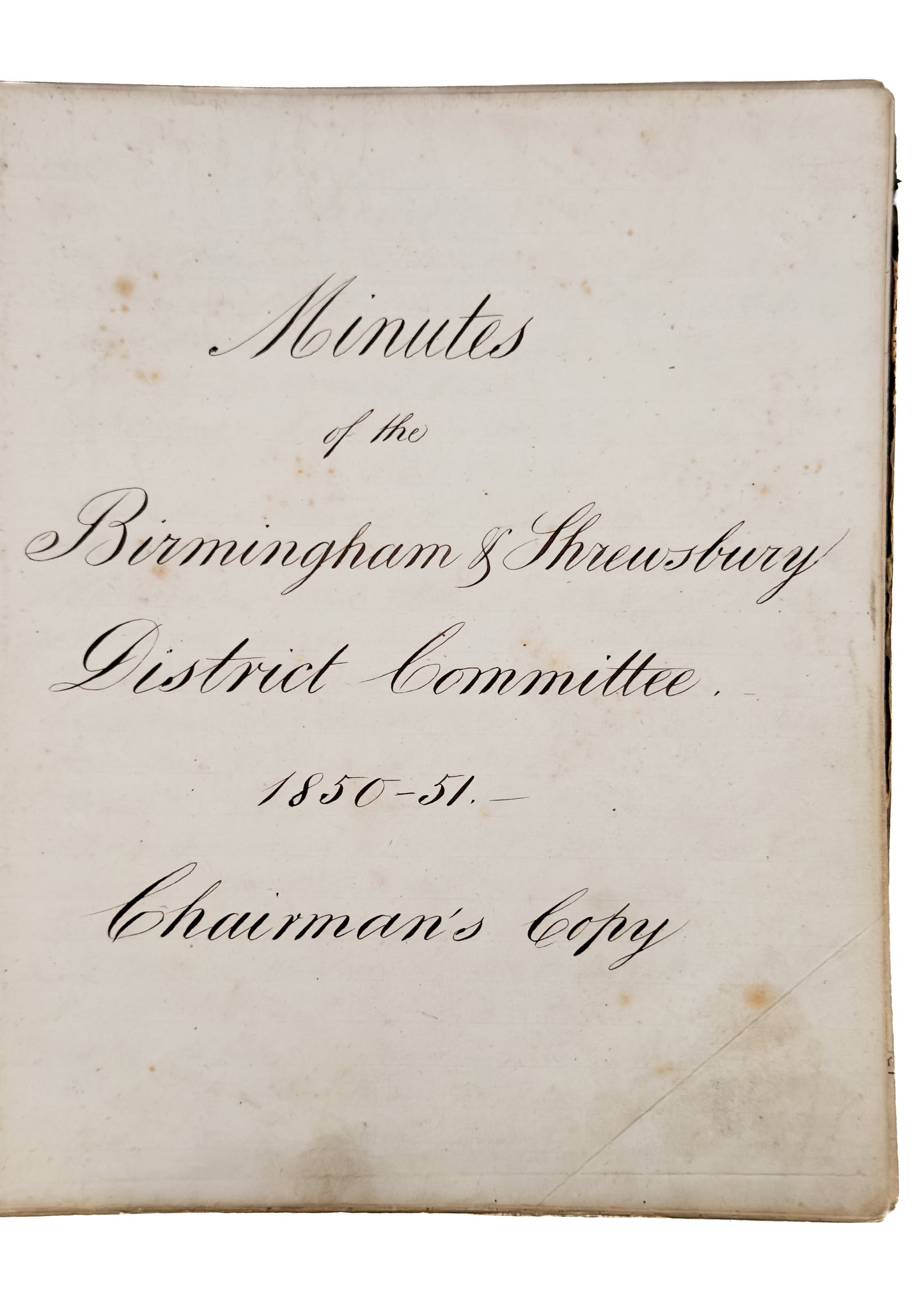 1850 WESLEYAN METHODIST. 148pp Manuscript - Wesleyan Methodists in Full Panic and Schism.