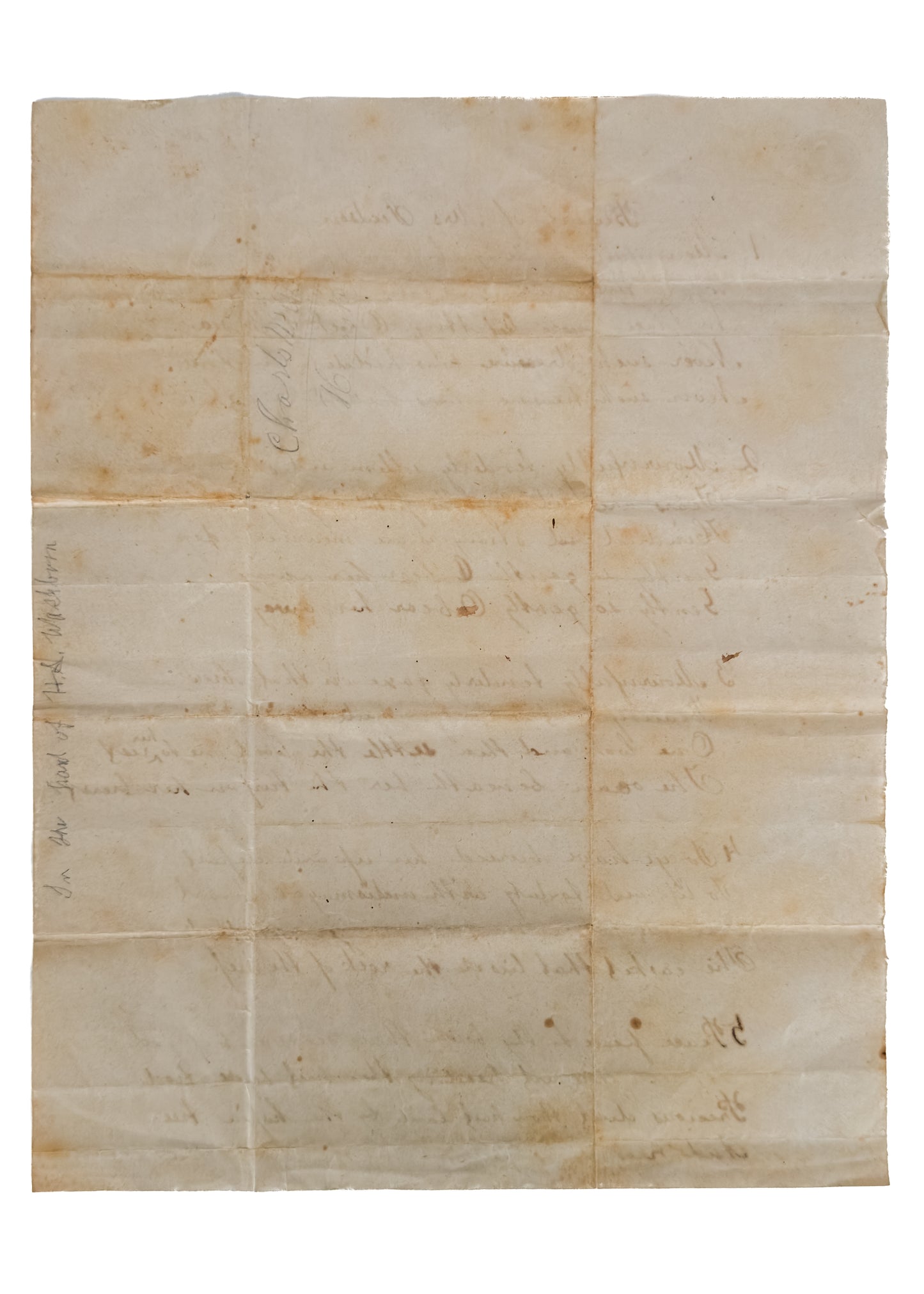 1845 ADONIRAM JUDSON. Original MSs Draft of Death Hymn for Sarah B. Judson by W. H. Washburn.