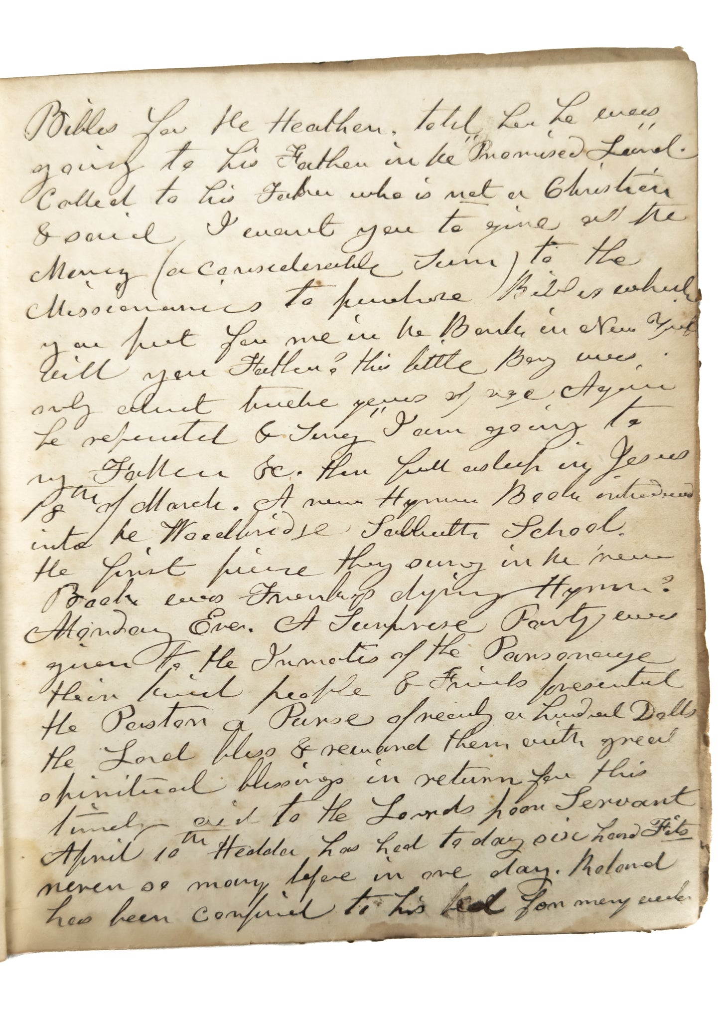 1857-1860 ANN ELIZABETH MARTIN. Important Presbyterian Diary - Fulton Street Prayer Revival, &c.