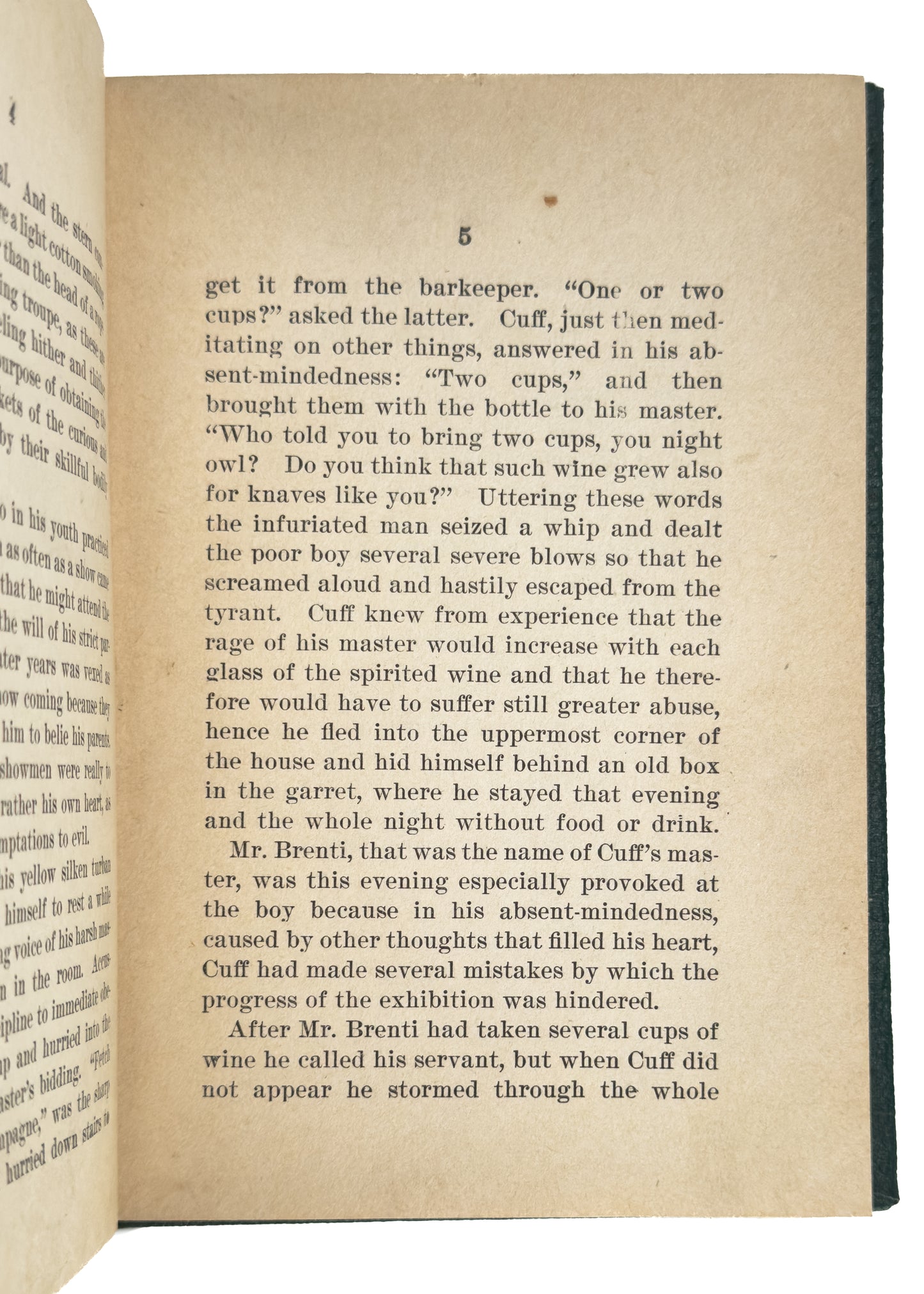 1914 C. G. BARTH. Cuff the Negro Boy. A Story for Children. Very Fine.