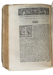 1565 ANGELICO BUONRICCIO. Important Italian Reformation on Justification - Paul's Epistles with Over 150 Woodcut Devices.