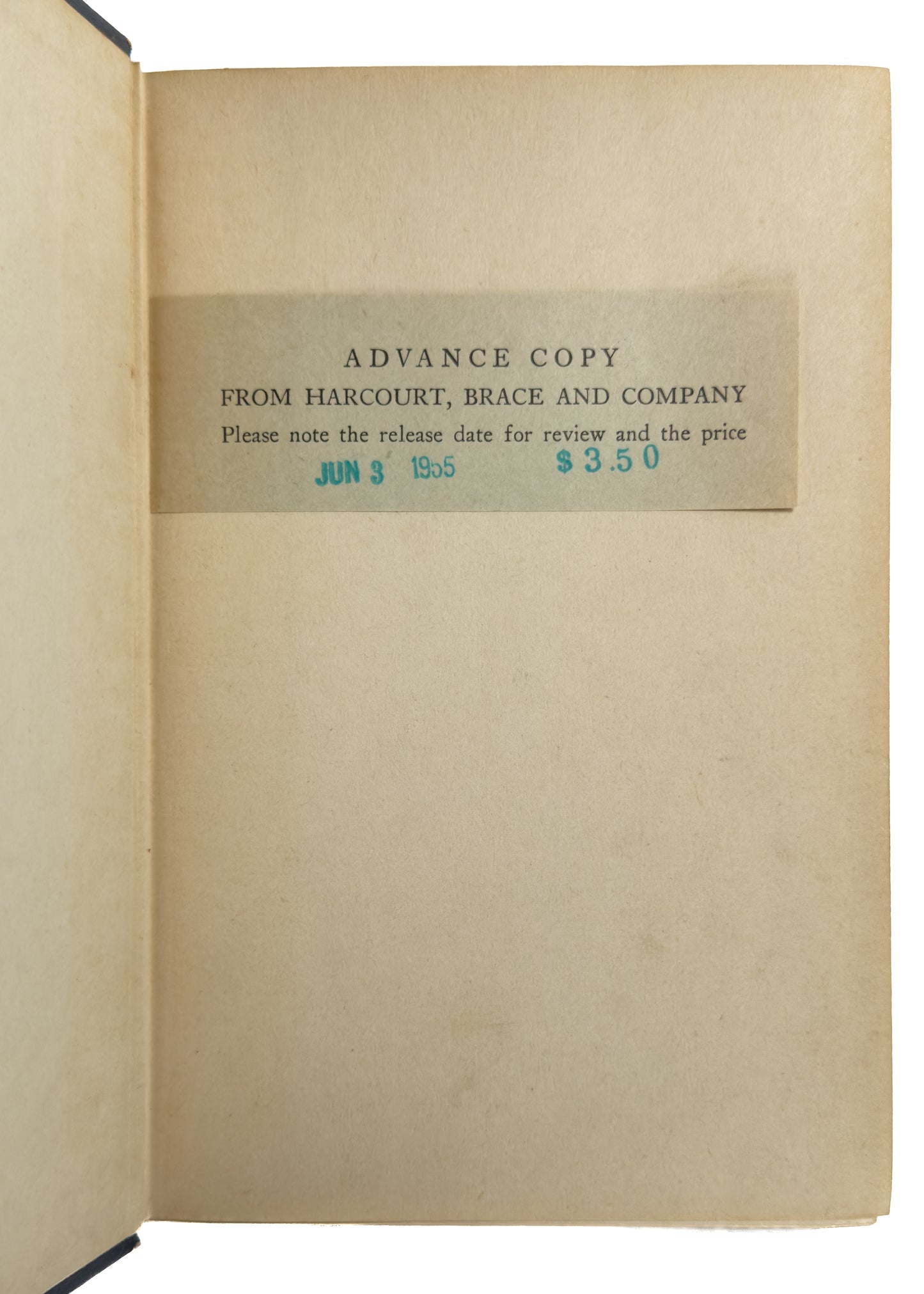 1955 FLANNERY O'CONNOR. A Good Man is Hard to Find. First Edition - Advance Copy.