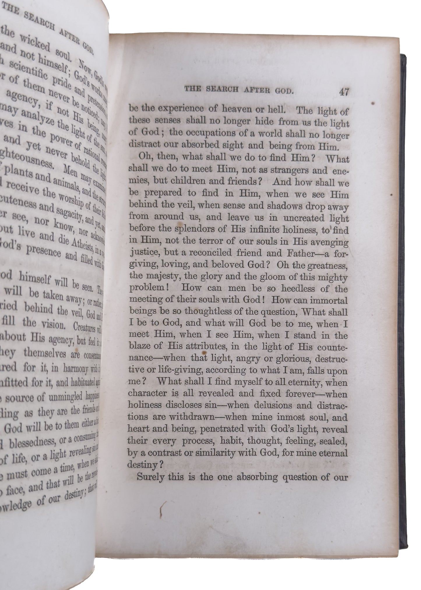 1853 GEORGE B. CHEEVER. Hebrews 6 and the Powers of the World to Come - Superb Copy.