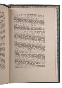 1899 CYRIL DAVENPORT. Custom Royal Binding for His Essay on "Royal Bindings." Very Important.
