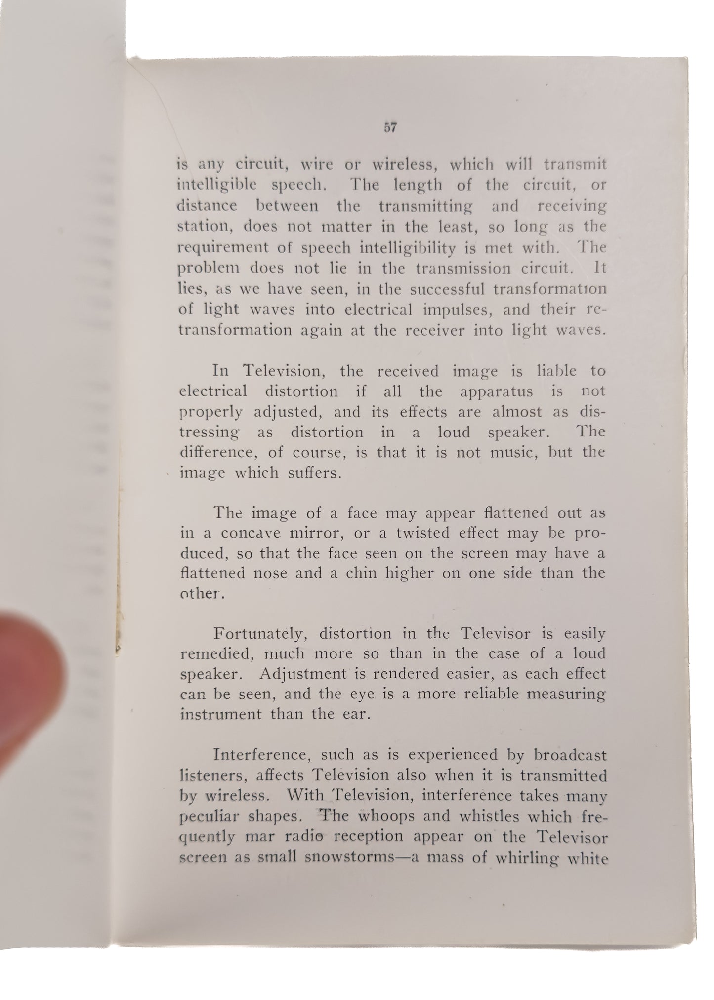 1926 ALFRED DINSDALE. First Edition of the First Book Ever Publishing on Television. Very Desirable.