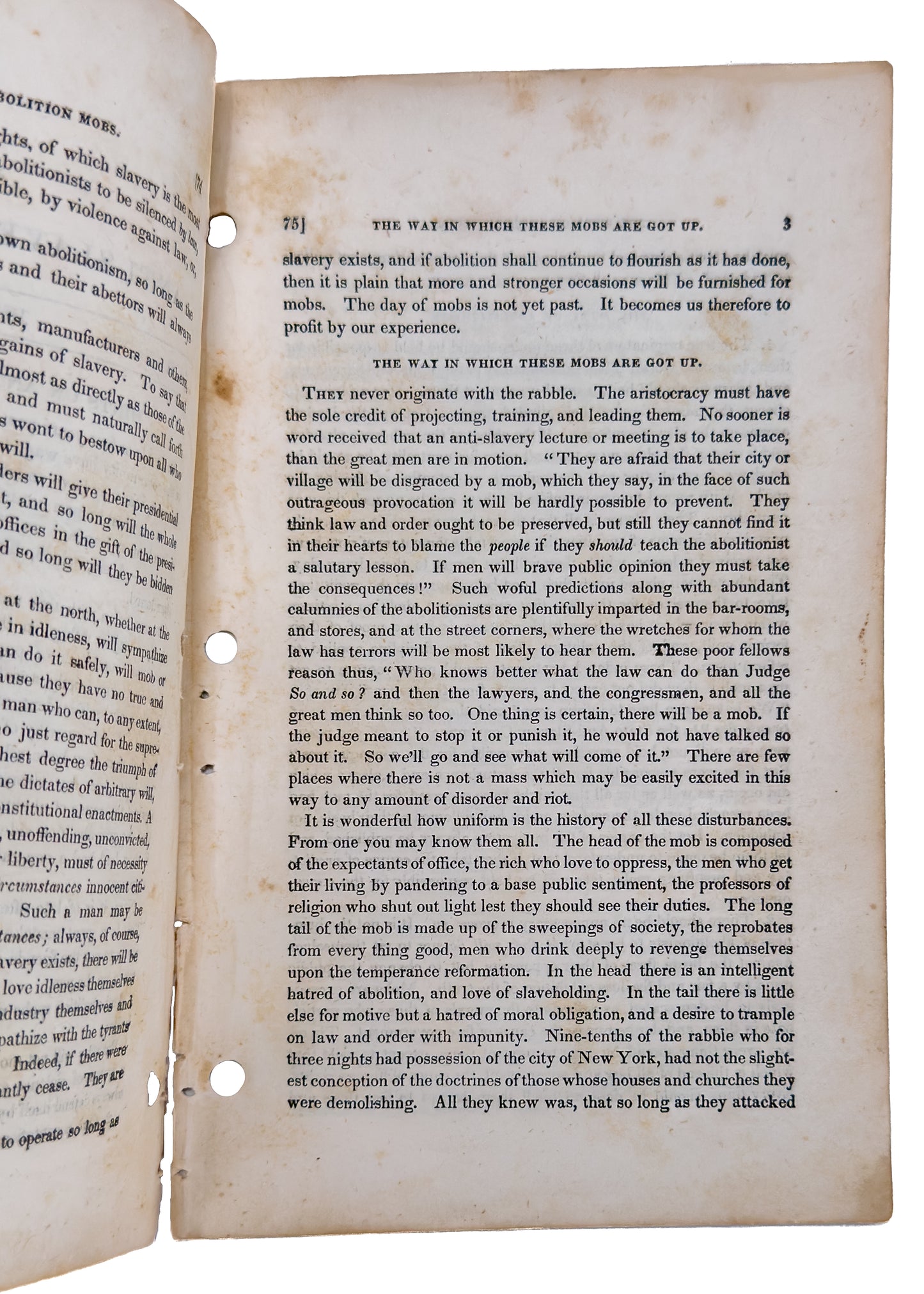 1835 ANTI-SLAVERY RECORD. Five Loose Issues, Including Volume I. No. I. Rare Abolitionist Woodcuts &c.