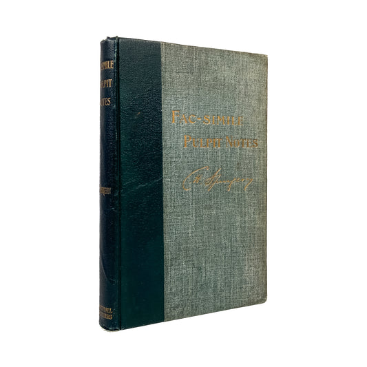 1894 C. H. SPURGEON. Fac-Simile of His Manuscript Sermons - Published Upon His Death.