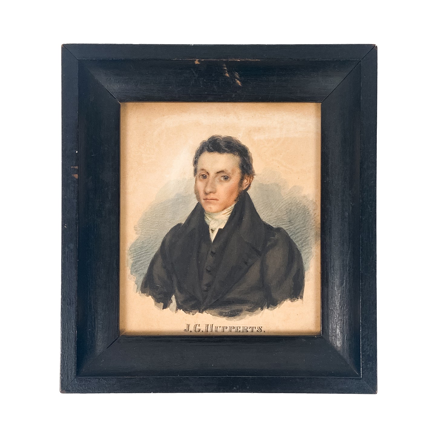 1840 PIONEER MISSIONARY-MARTYR BORNEO. Two Miniatures of J. G. Hupperts & P. H. Hupperts.