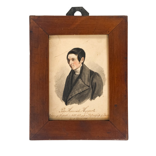 1840 PIONEER MISSIONARY-MARTYR BORNEO. Two Miniatures of J. G. Hupperts & P. H. Hupperts.