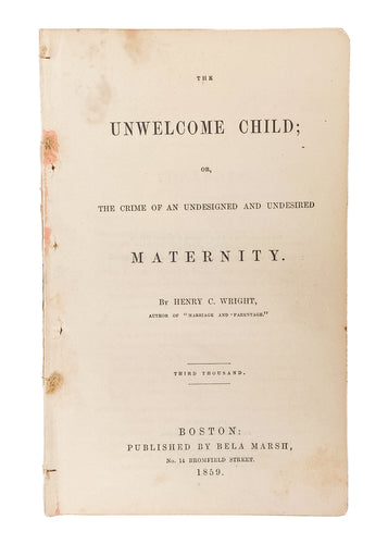 1859 [WOMEN'S RIGHTS]. Rare Work Arguing for Female Sexual Sovereignty in Marriage.