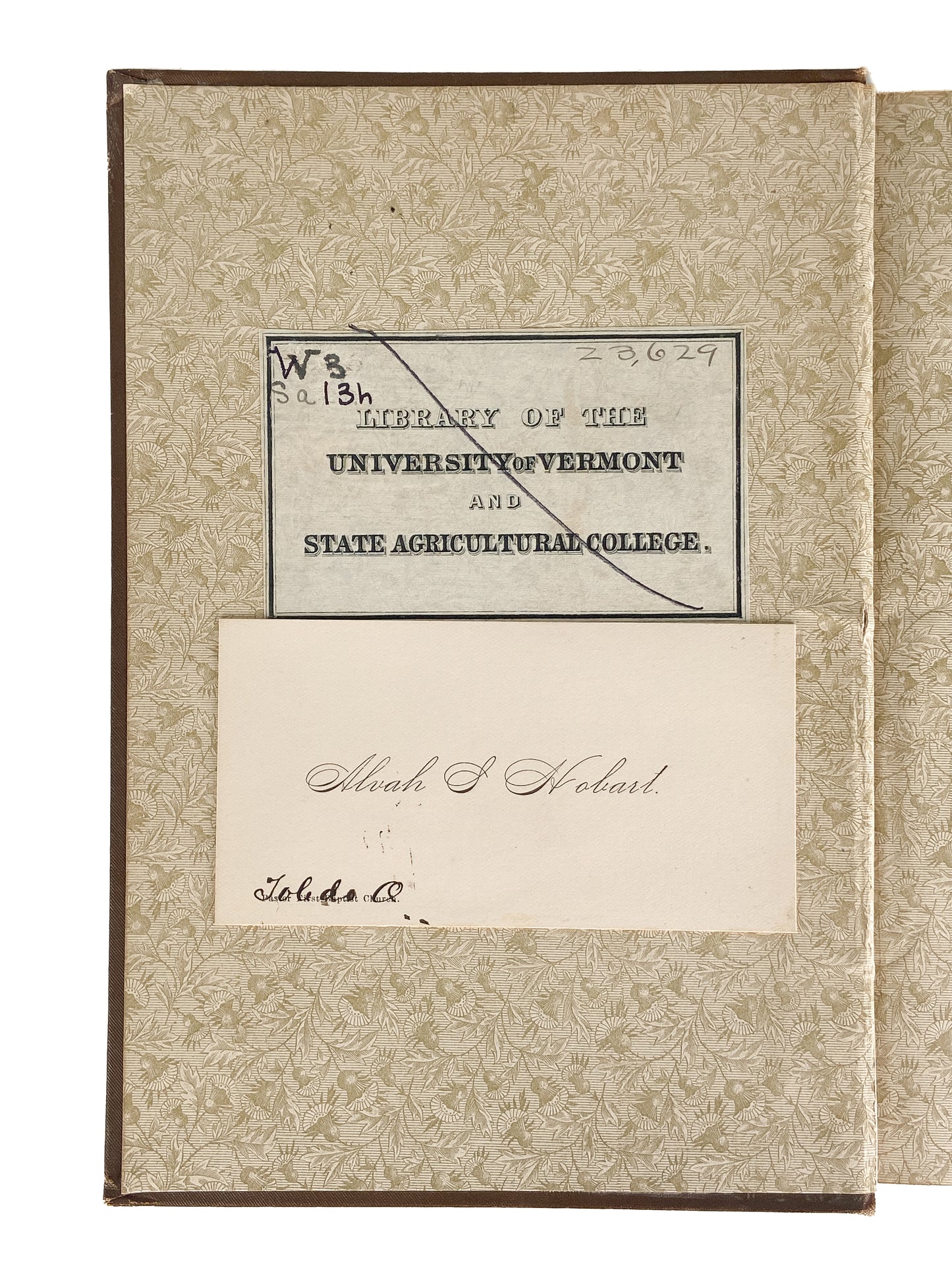 1885 ALVAH SABIN. Life of Vermont Baptist Revivalist, Anti-Slavery Abolitionist, and State Representative.