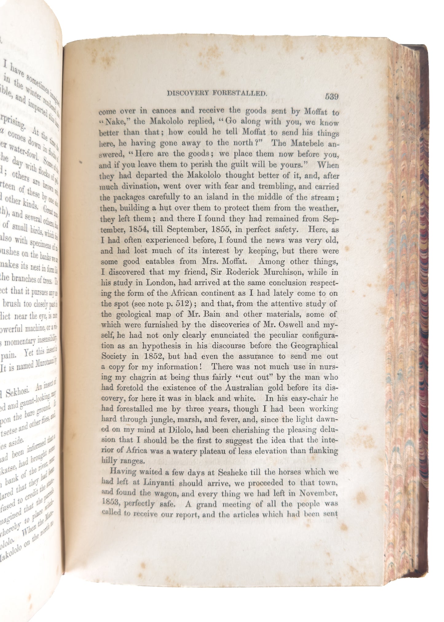 1858 DAVID LIVINGSTONE. First American Edition - Missionary Travels and Researches in South Africa - Slavery.