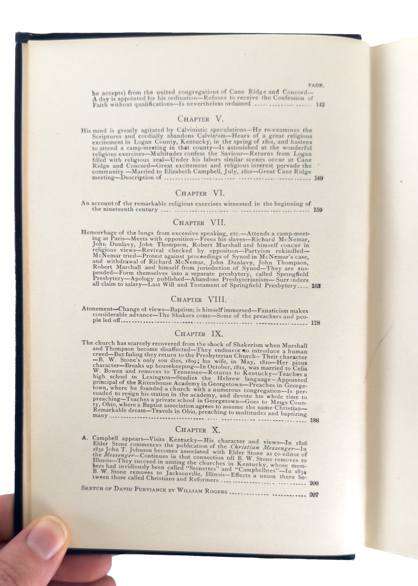 1910 CANE RIDGE REVIVAL. The Cane Ridge Revival, Life of David Purviance, &c. Signed.