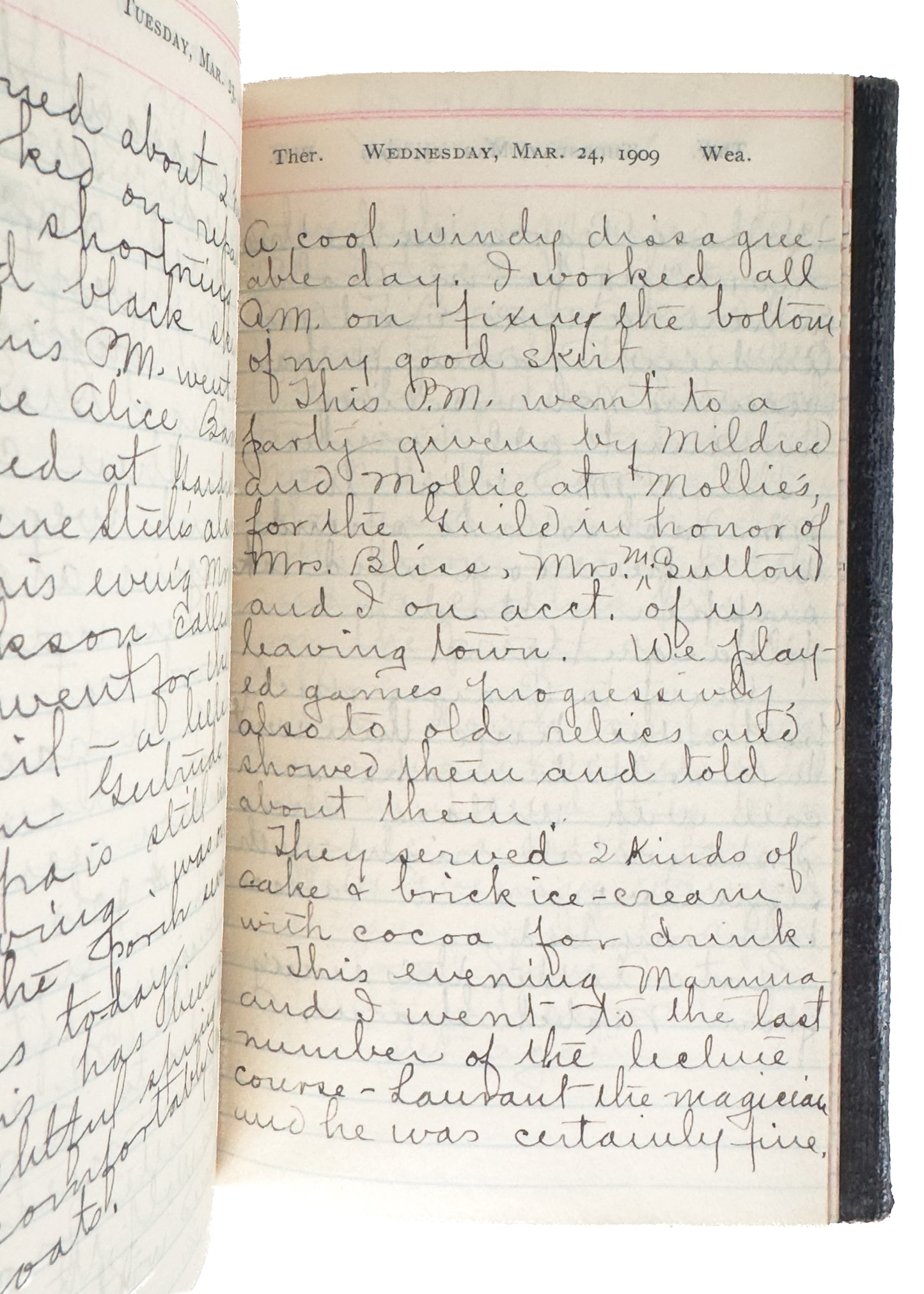 1894-1910 IOWA DIARY. 21 Volumes, 300,000 Word Diary. Dead-Ringer for the Music Man!