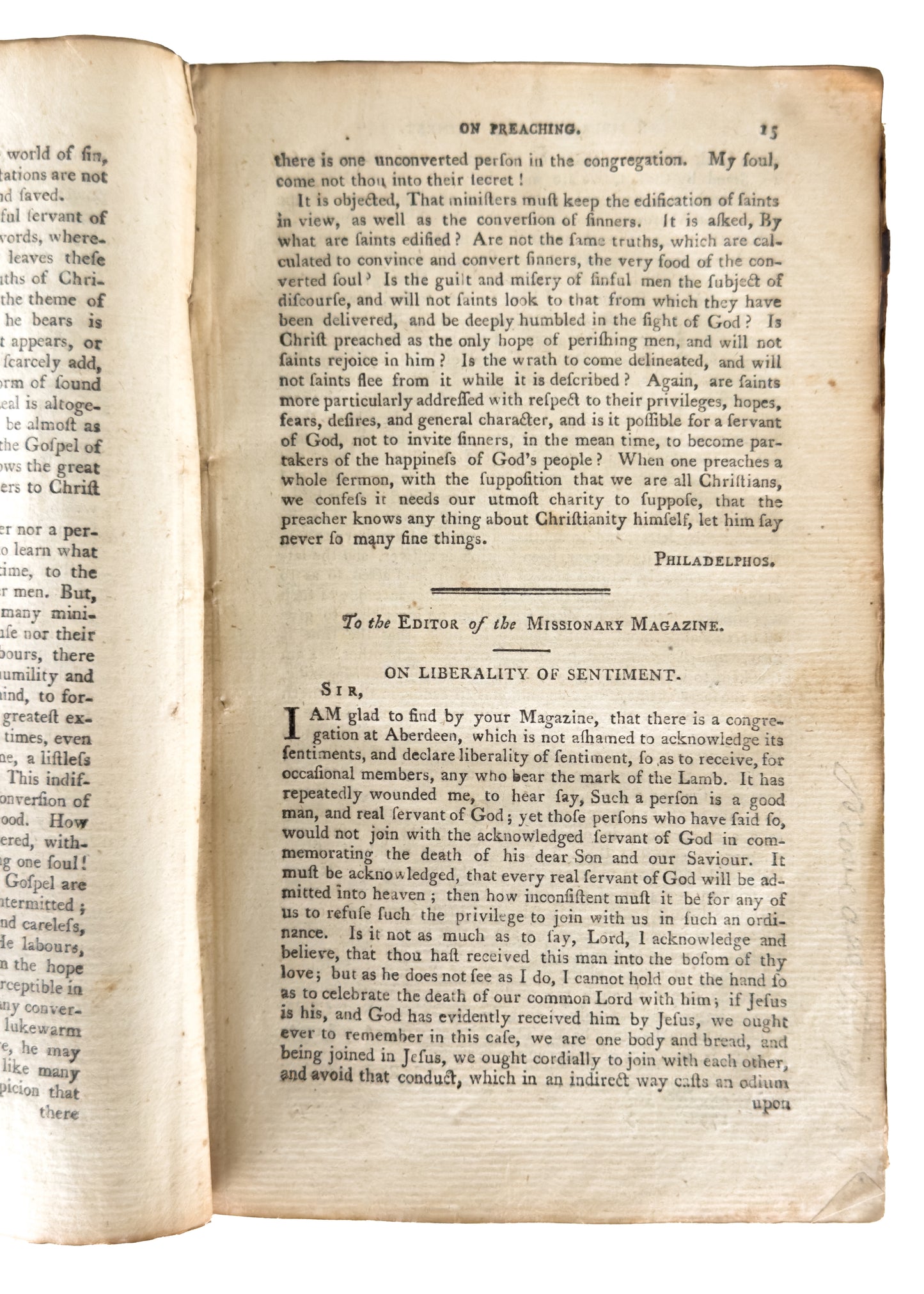 1799 SCOTTISH MISSIONARY MAGAZINE. Great Awakening in America, William Carey, The Haldanes, Slavery, &c.