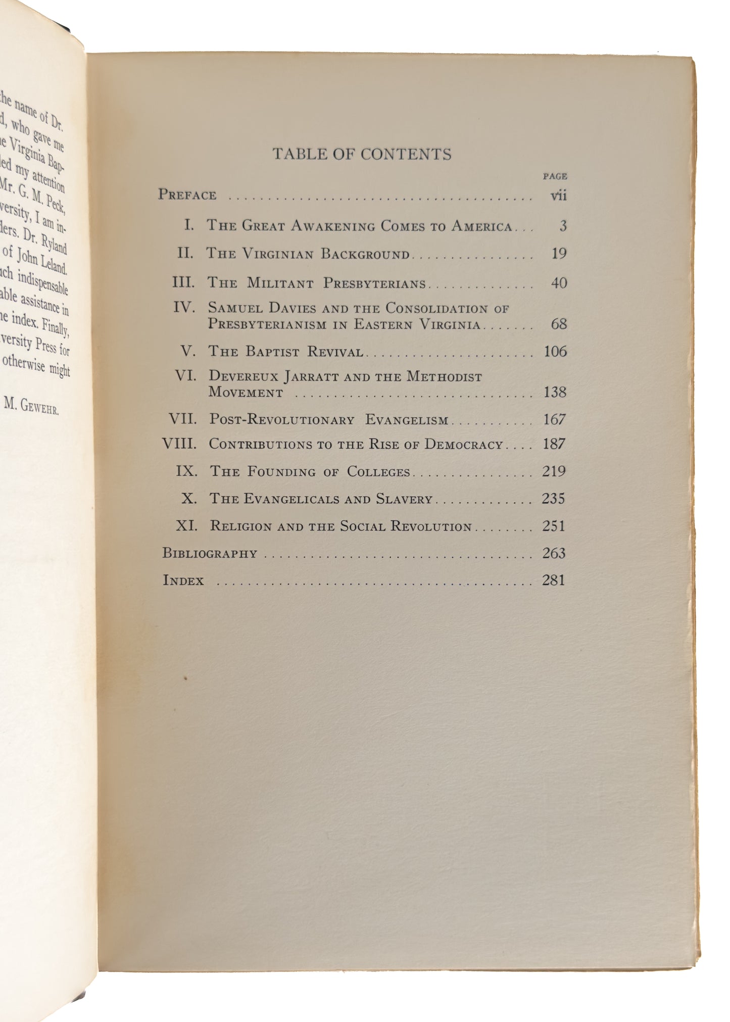 1740-1790 WESLEY M. GEWEHR. Samuel Davies, George Whitefield and the Great Awakening in Virginia.