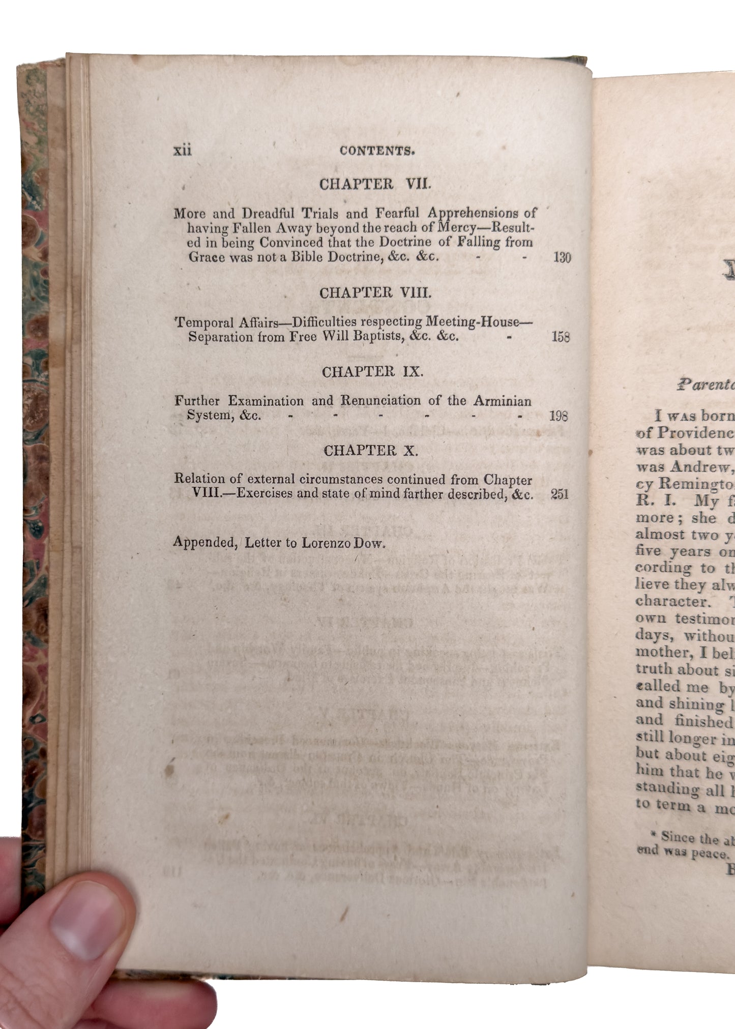 1829 BAPTIST REVIVALIST & WOMANIZER. Rare Memoir of Ray Potter - Six Principle & Freewill Baptist.