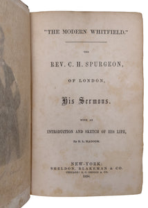1856 C. H. SPURGEON. First Spurgeon Sermons Printed in America + New Biography.
