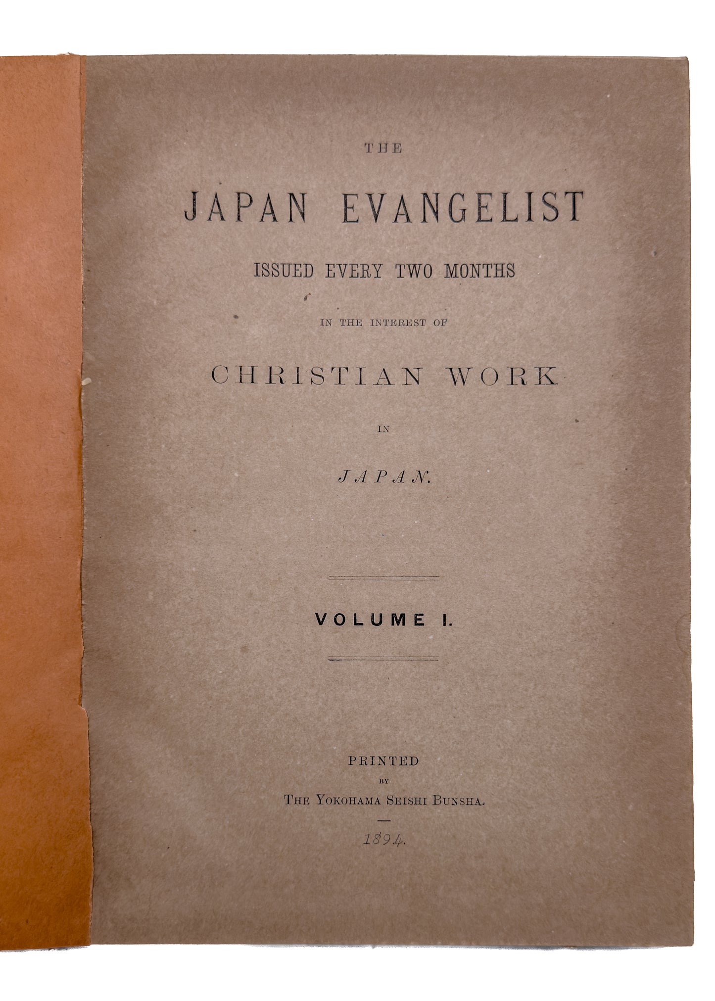 1893 JAPAN EVANGELIST MAGAZINE. Pantheism & Buddhism, Status of Women, Missionary Work, &c.