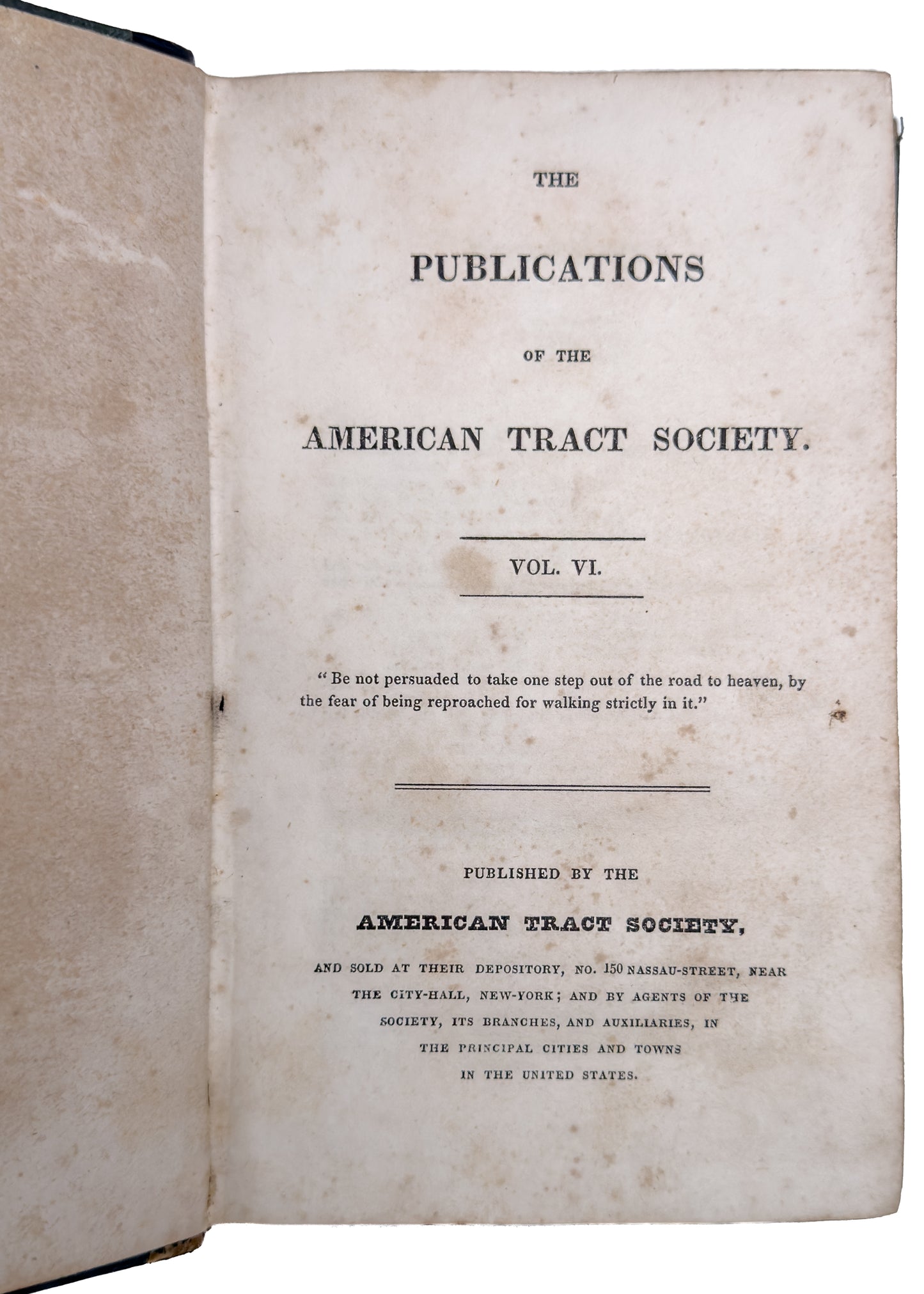 1840 AMERICAN TRACT SOCIETY. Collection of Chapbooks & Tracts with Superb Woodcuts.