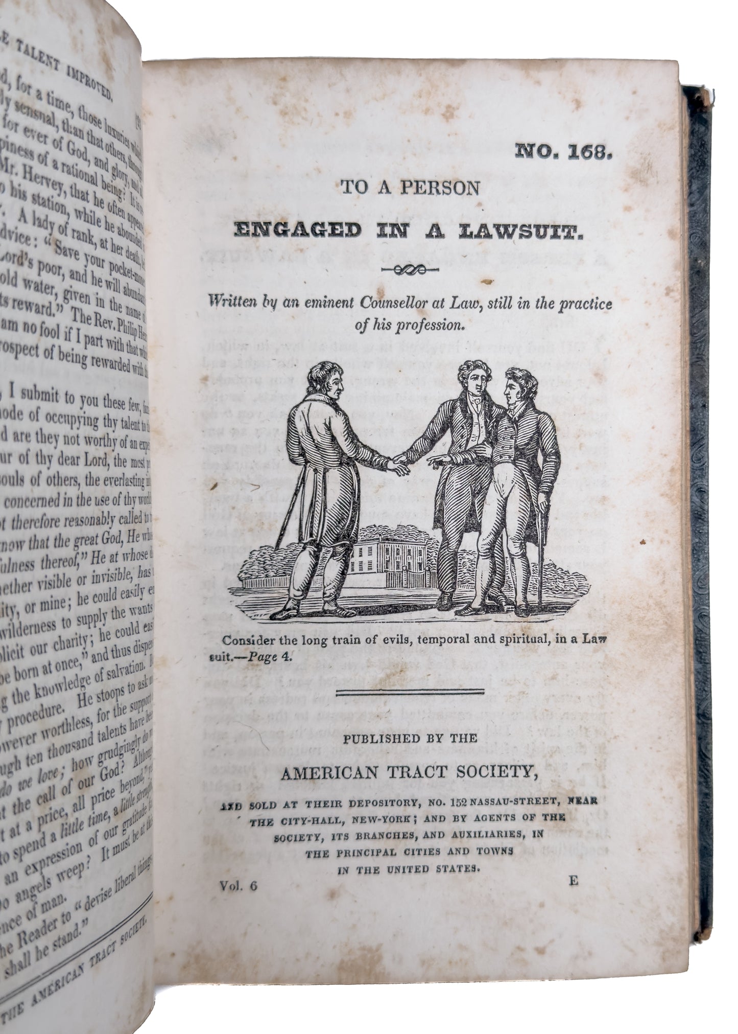 1840 AMERICAN TRACT SOCIETY. Collection of Chapbooks & Tracts with Superb Woodcuts.