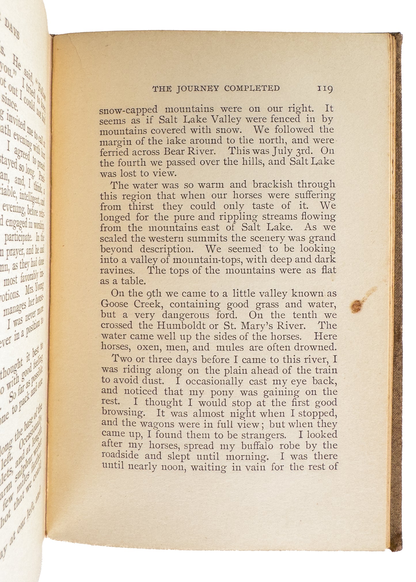 1852 GERSHOM DAY. Baptist Pioneer to Michigan and then California Murdered by Indians.