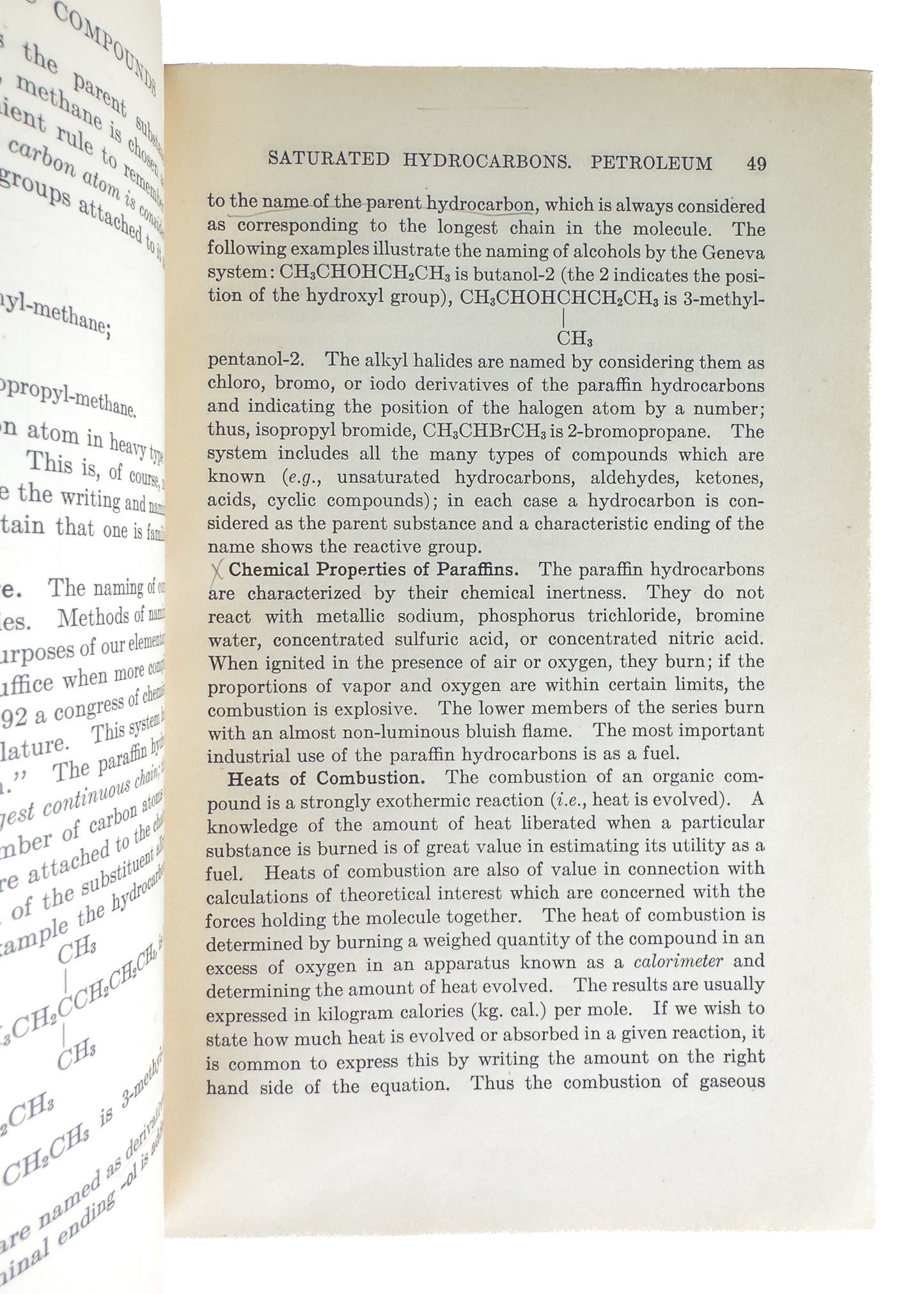 1932-1936 FINE BINDING - CHEMISTRY. Three Academic Chemistry Texts in Fine, Custom Leather Bindings.