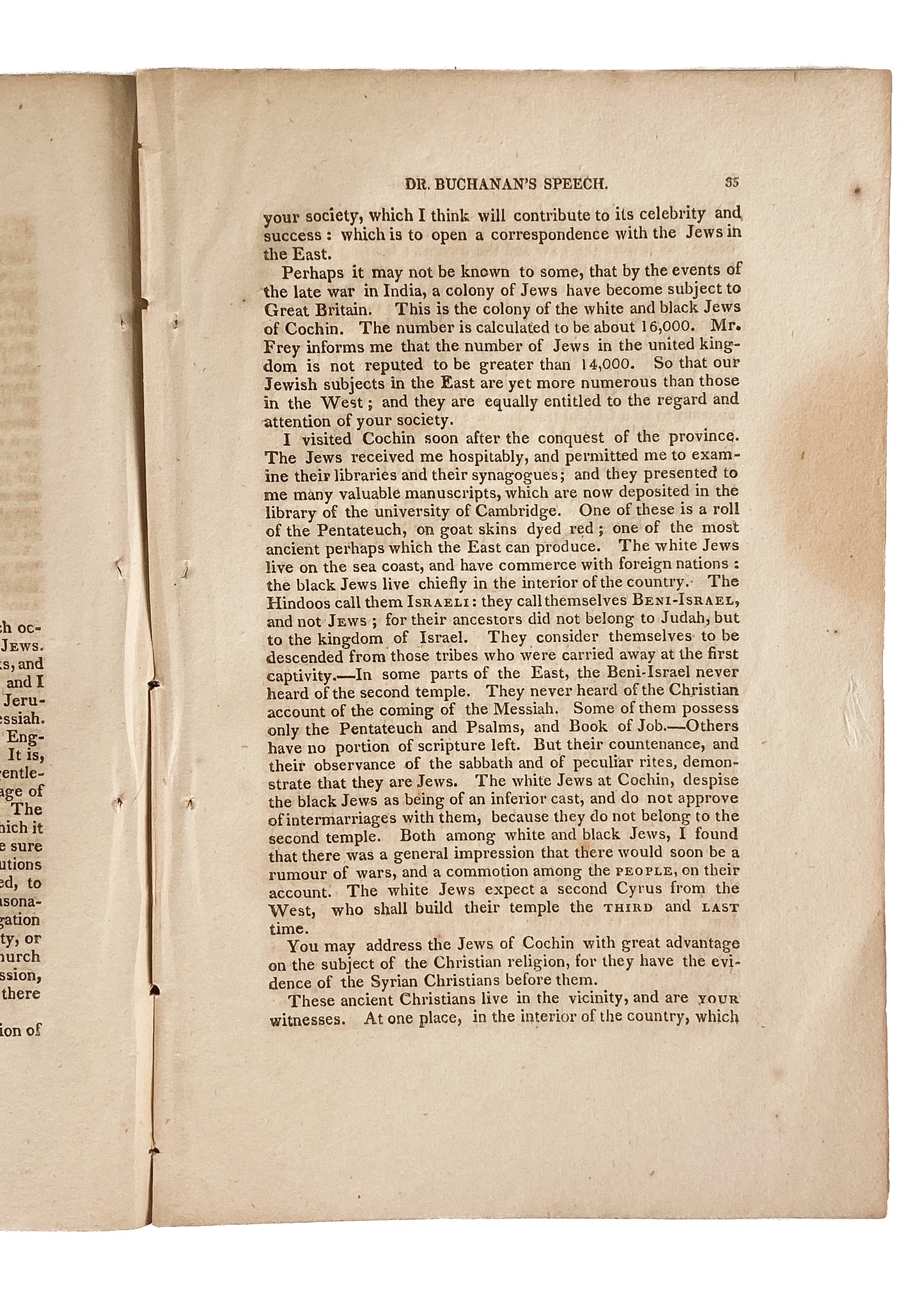 1812 SERMON ON MEDICINAL BATHS. Missionary to India Preaches on Buxton Wells Medicinal Springs + Missionary to Israelites.