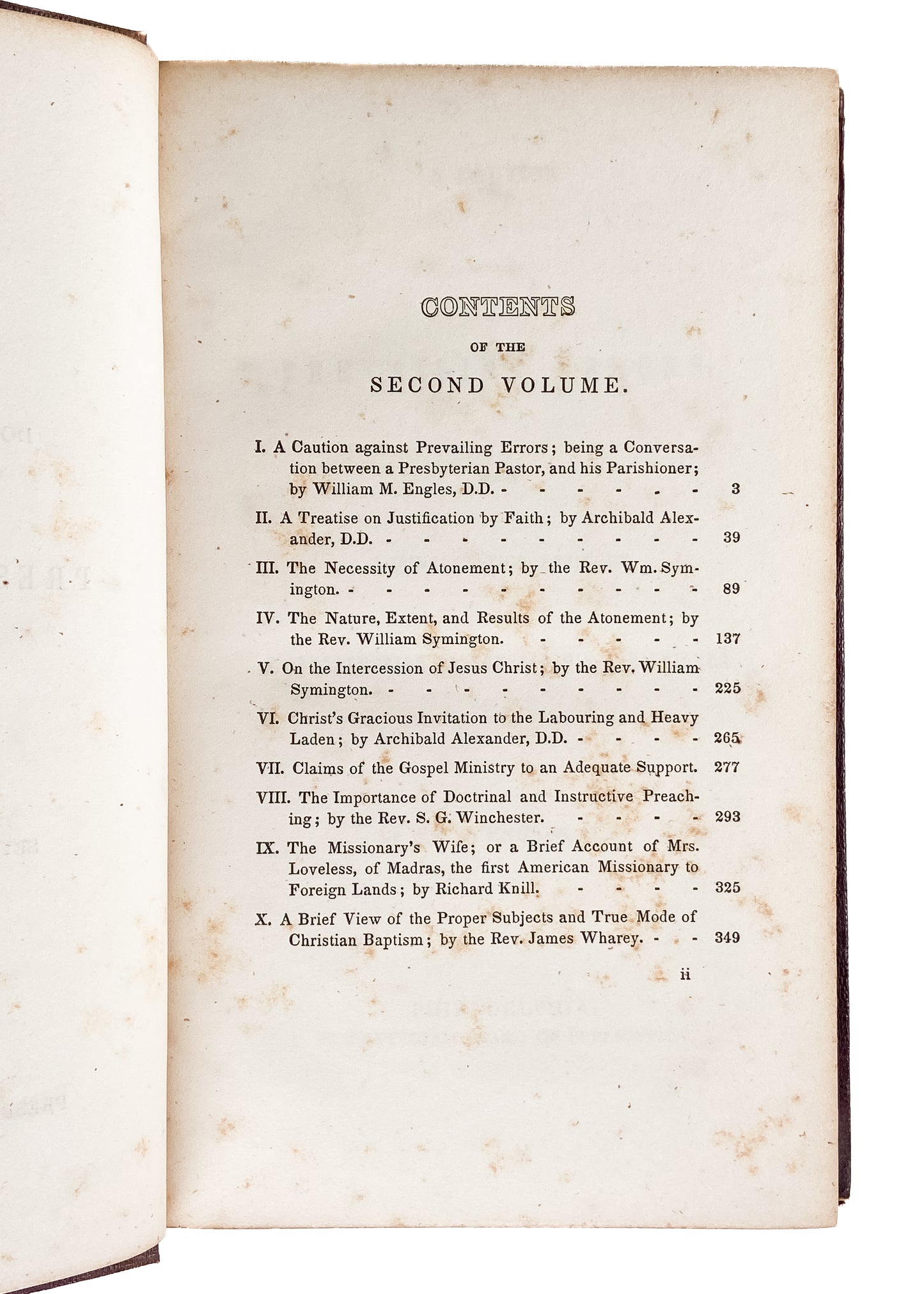 1850 PRESBYTERIAN TRACTS. Three Volumes of "Presbyterian Tracts" in Very Crisp Condition.