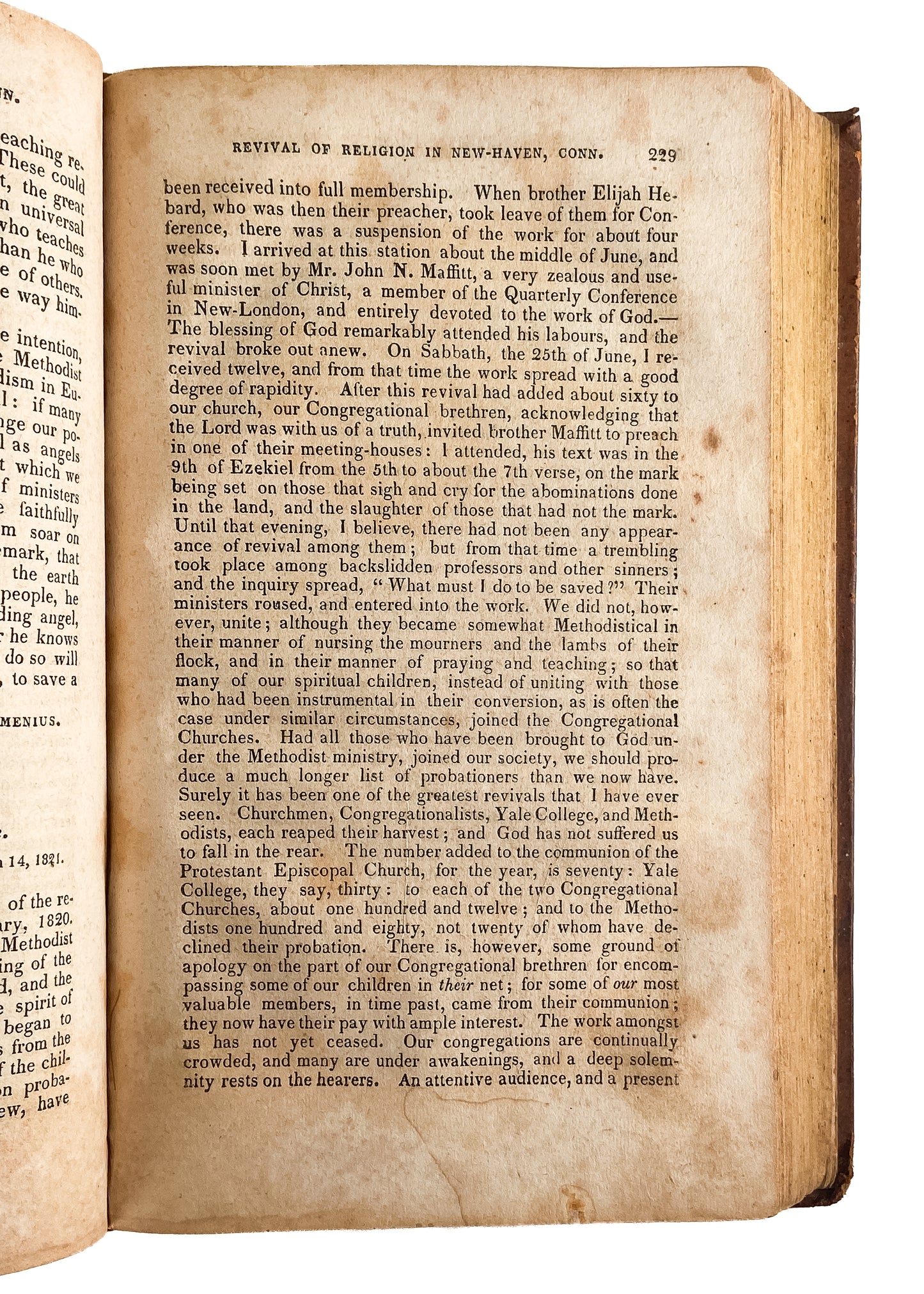 1821 METHODIST MAGAZINE [US]. Revivals & Camp-Meetings; Emotions & Spiritual Life; Natural Theology