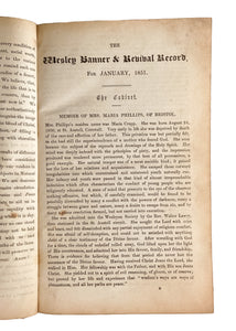 1851 THE REVIVAL RECORD MAG. Female Preachers, Methodist Memoirs, American Slavery, Illustrated.