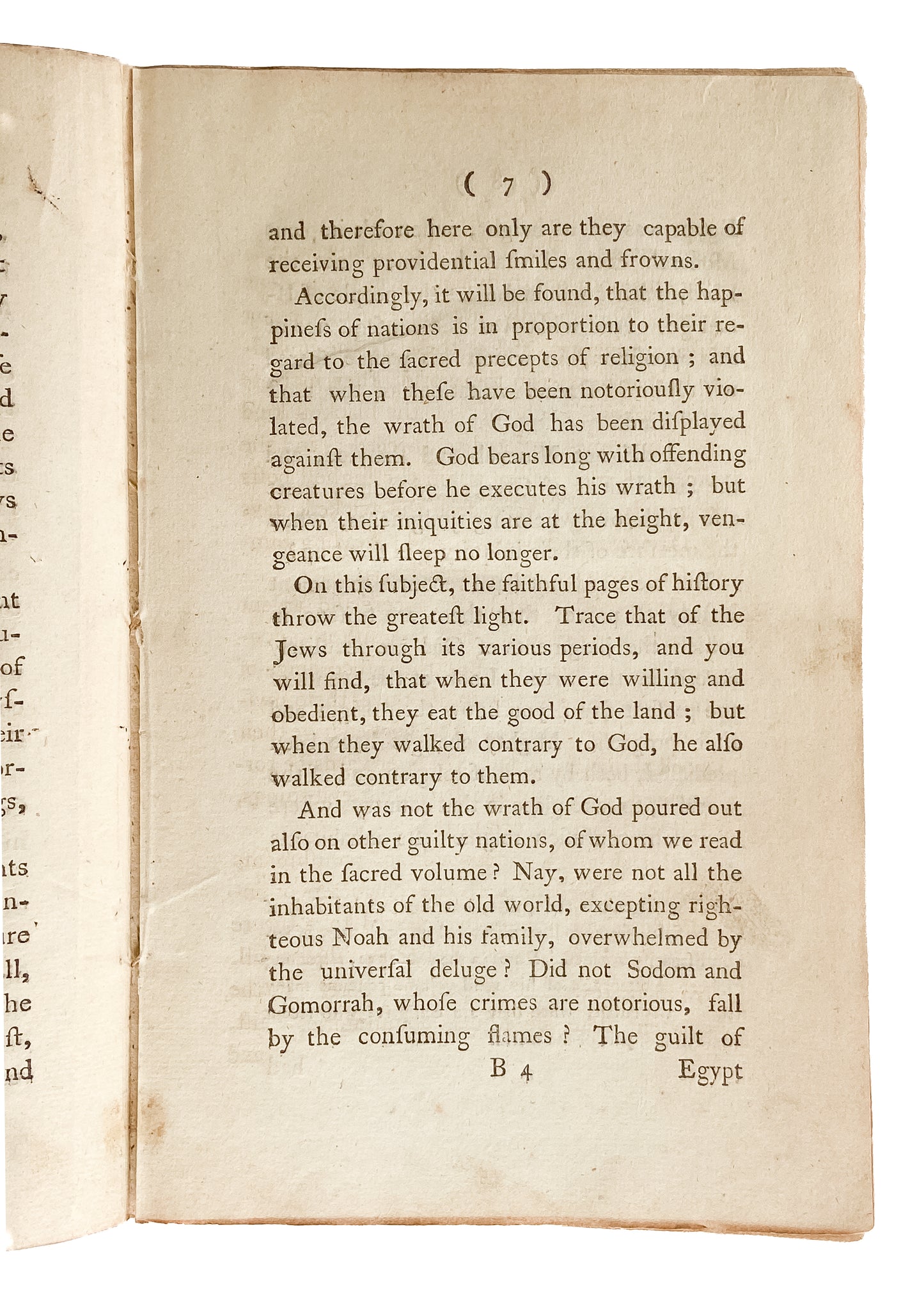 1793 ON GOD'S PROVIDENCE IN WAR. Sermon on Godly Patriotism, Individual and National Righteousness, etc.