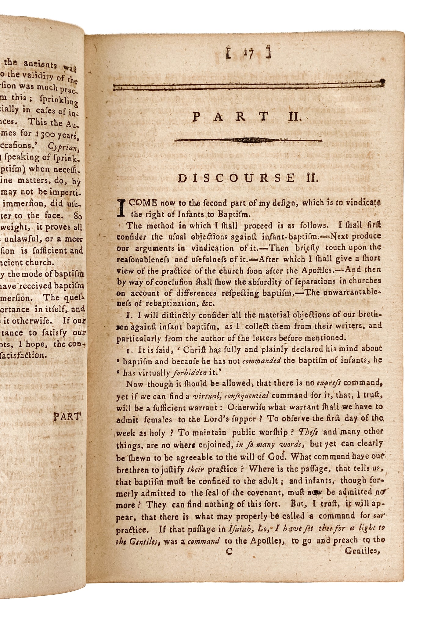 1793 BAPTIST CONTROVERSY. History of Anabaptists and Response to Baptist Evangelists in New England.