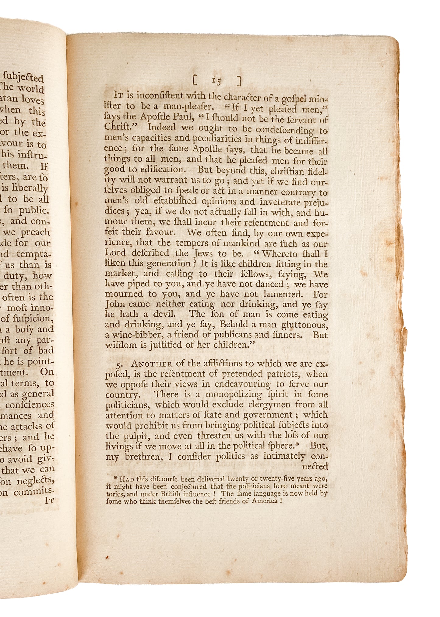 1796 JEREMY BELKNAP. Urges Post-Revolutionary War Preachers to Continue to Engage in Political Critique, &c.