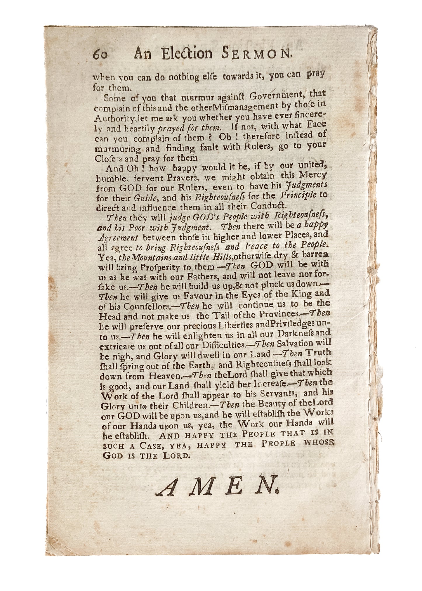 1742 NATHANIEL APPLETON. Godliness Necessary in Government Leaders. Owned by Satan-Pact Family.